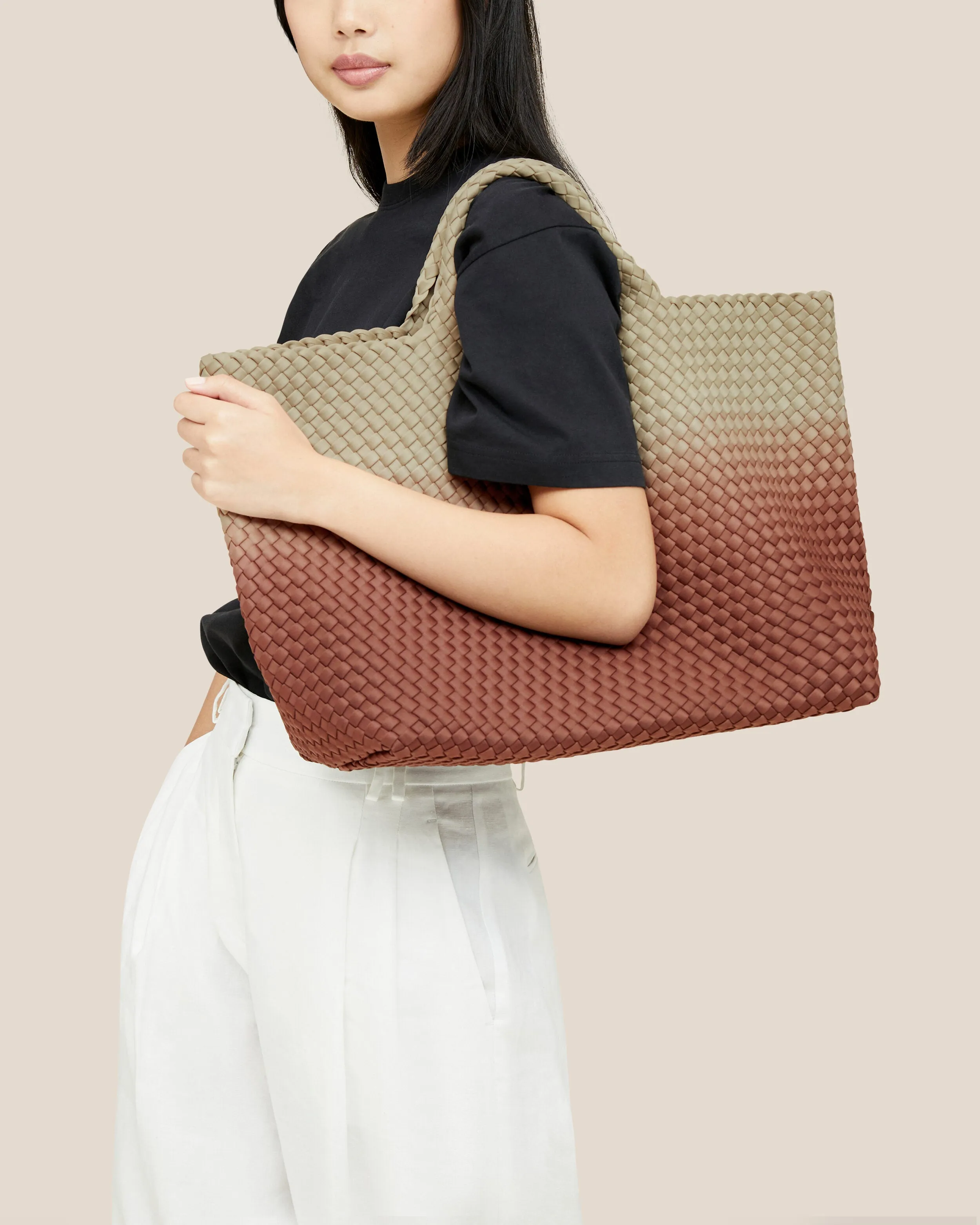 St. Barths Large Tote Dip Dyed | Java sold by Naghedi product image thumbnail 5