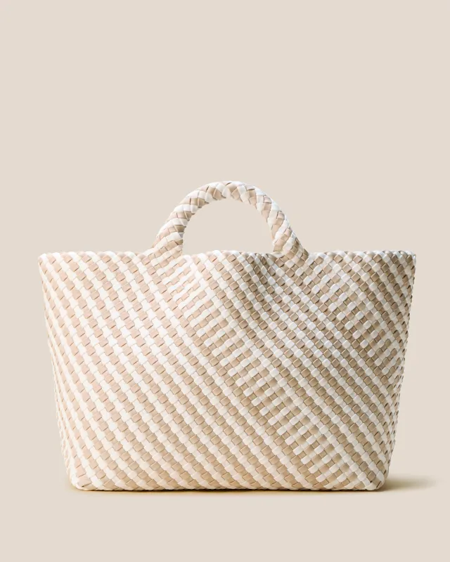 St. Barths Large Tote Striped Geo | Mykonos sold by Naghedi