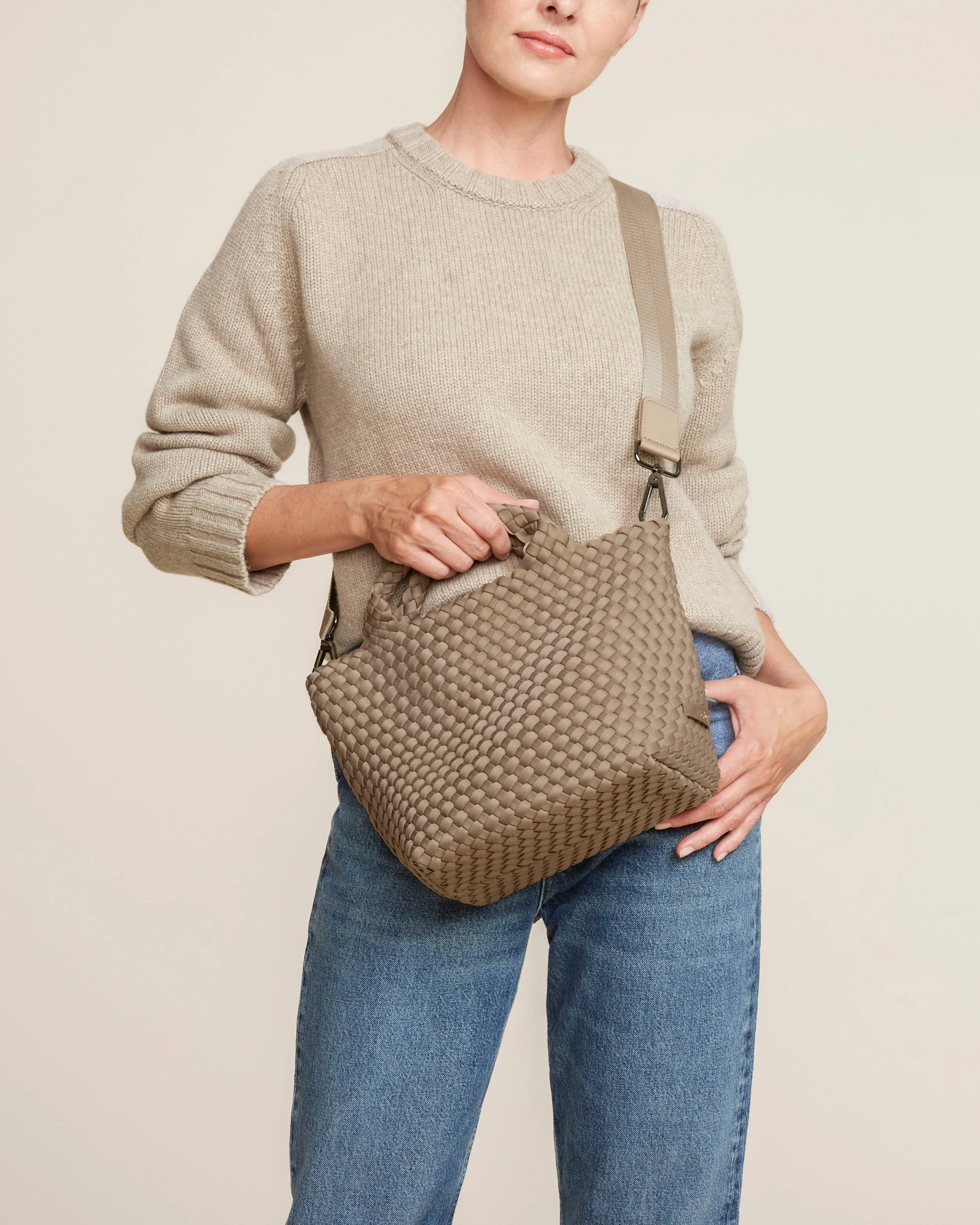 St. Barths Small Tote | Cashmere sold by Naghedi product image thumbnail 5