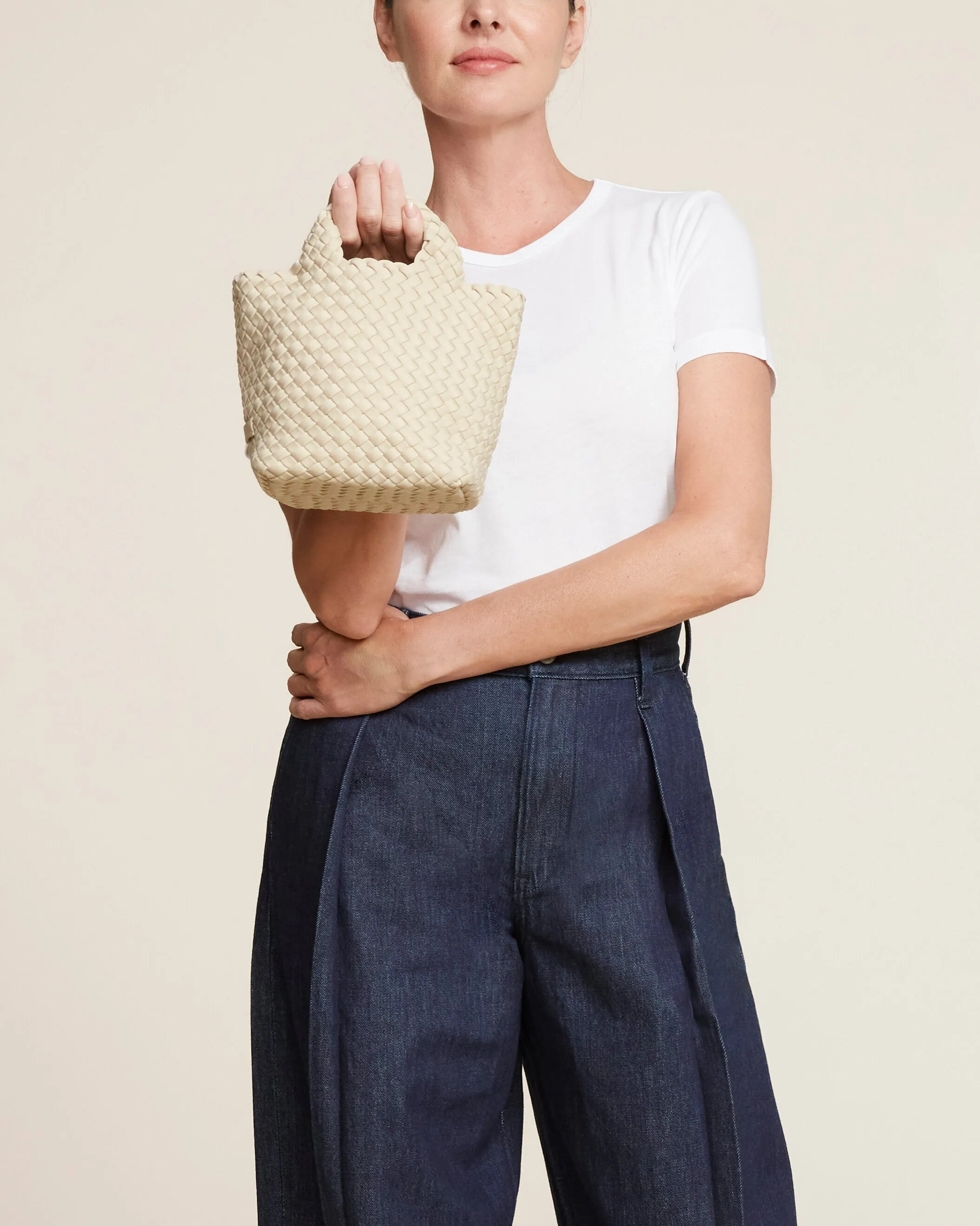 St. Barths Petit Tote | Ecru sold by Naghedi product image thumbnail 5