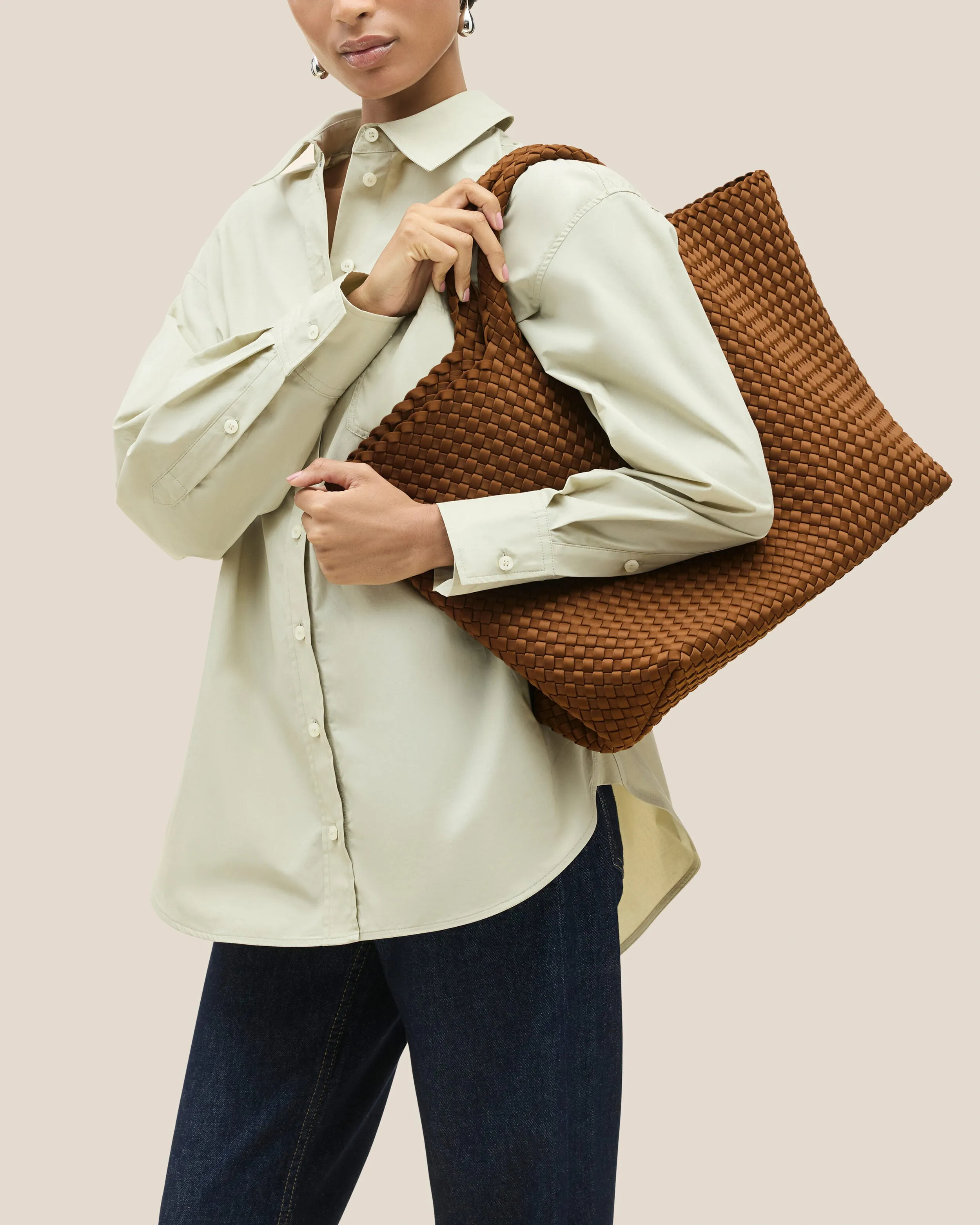 St. Barths Large Tote | Teak sold by Naghedi product image thumbnail 5