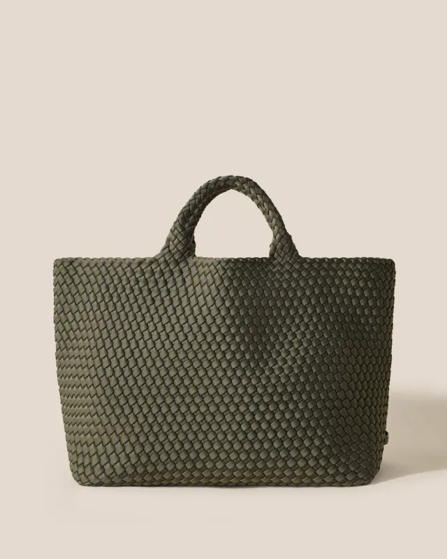 St. Barths Large Tote | Olive sold by Naghedi