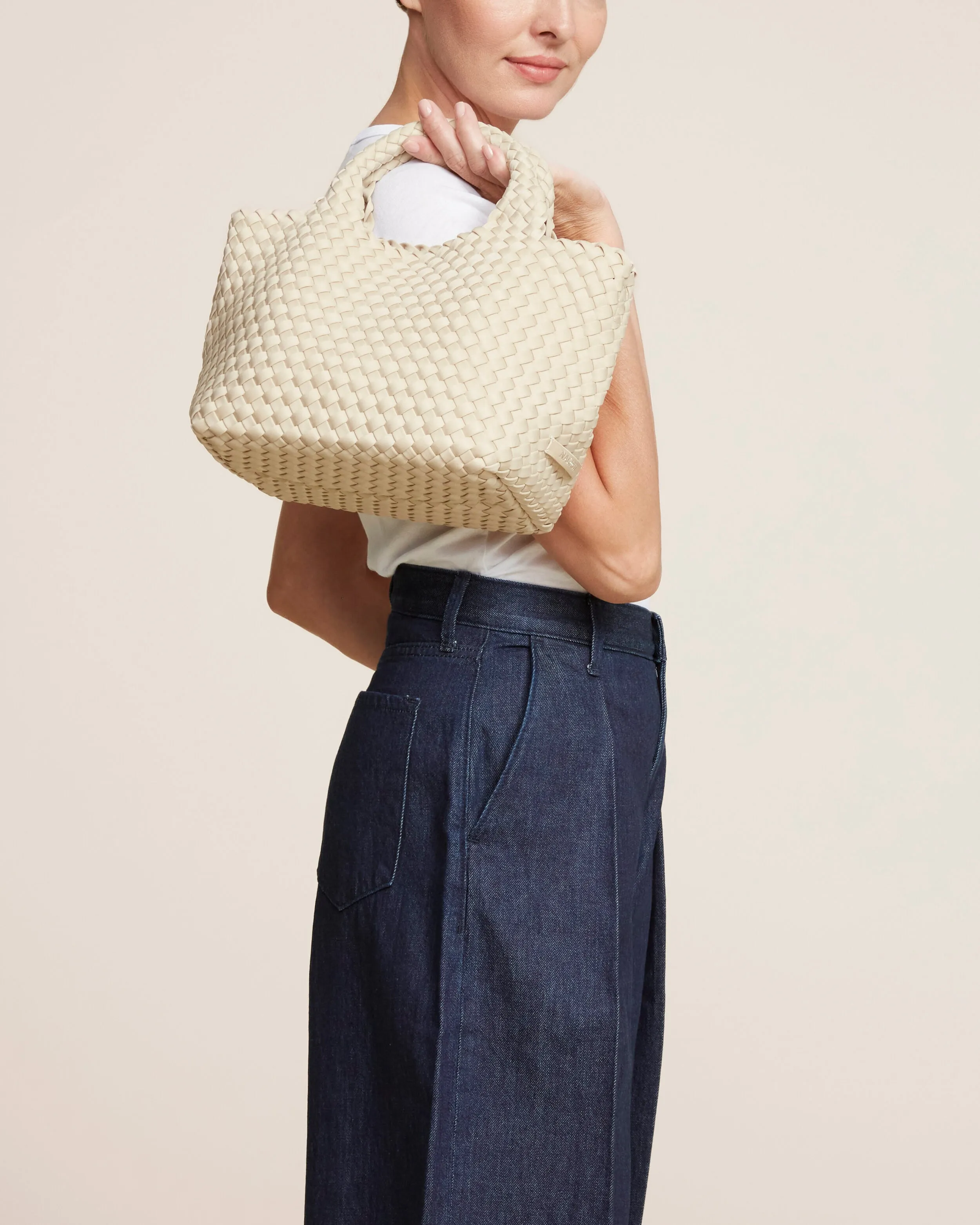 St. Barths Small Tote | Ecru sold by Naghedi product image thumbnail 5