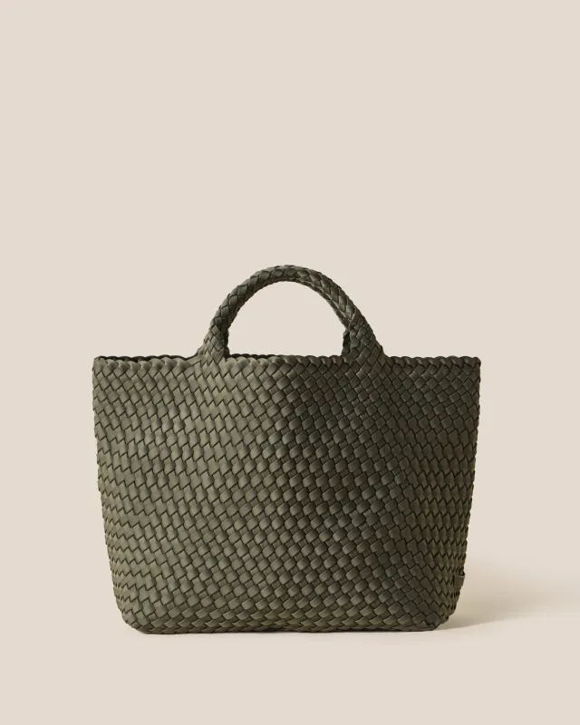 St. Barths Medium Tote | Olive sold by Naghedi