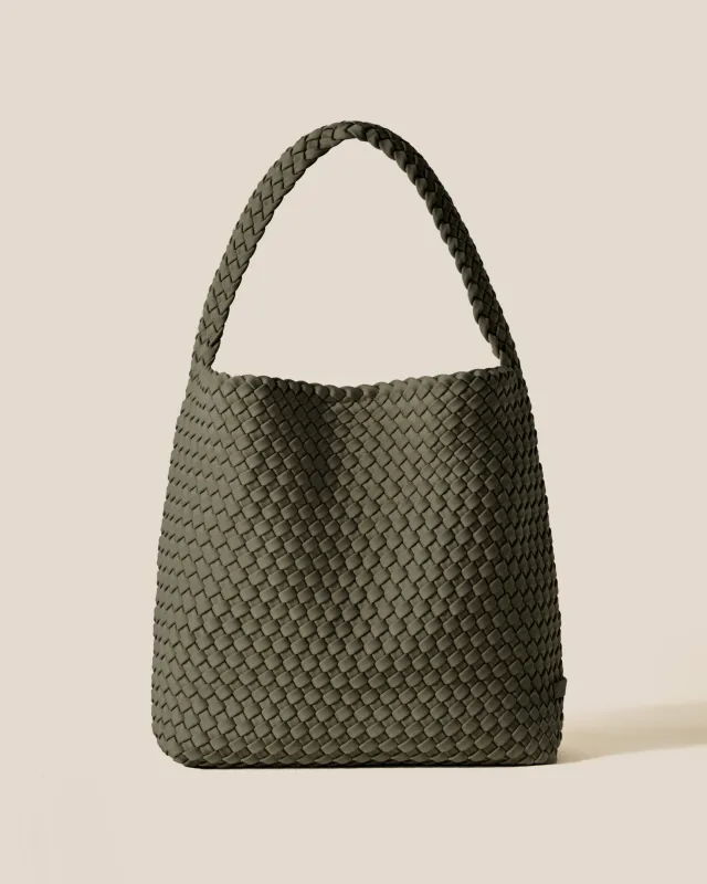 Nomad Medium Hobo | Olive sold by Naghedi