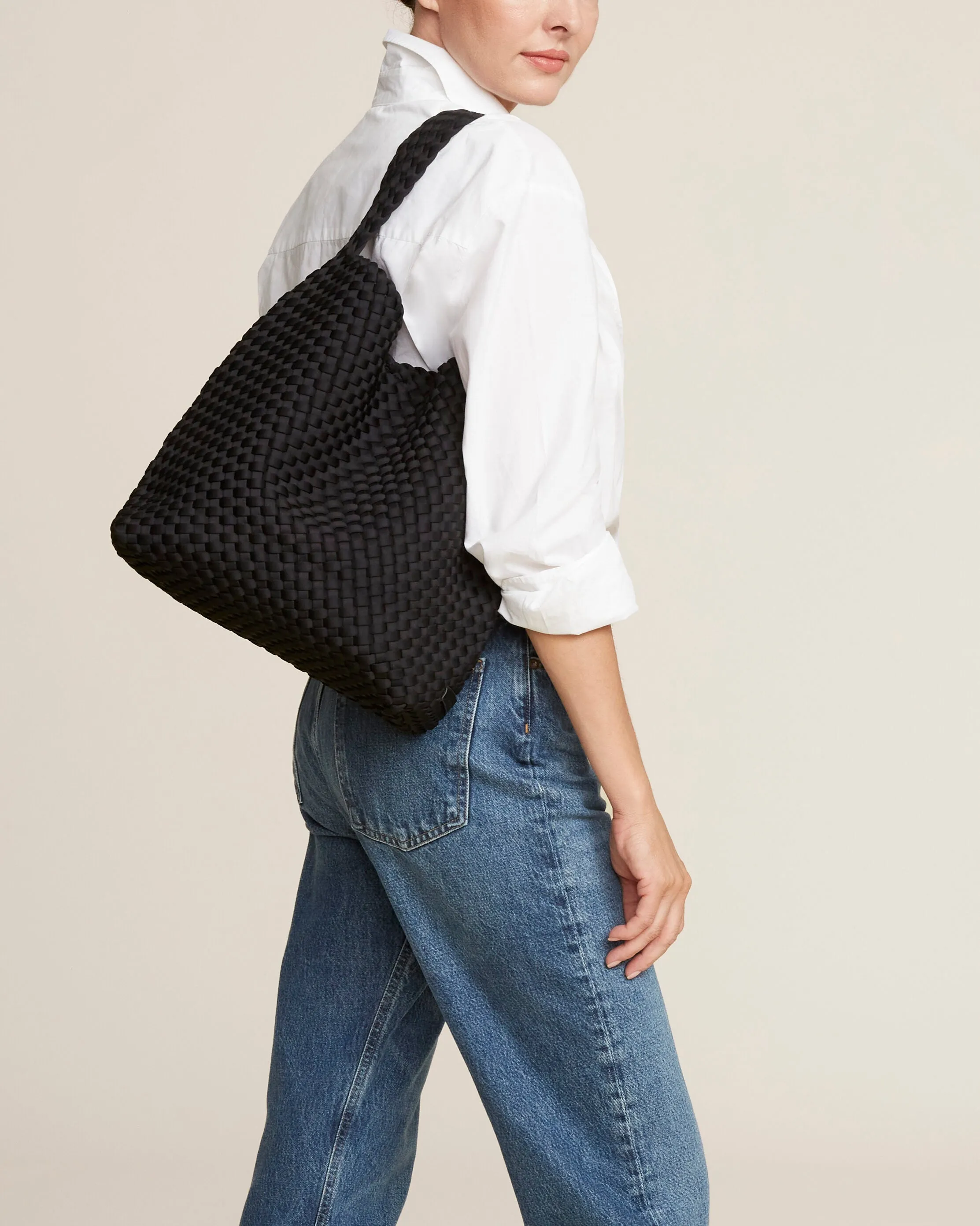 Nomad Medium Hobo | Onyx sold by Naghedi product image thumbnail 5