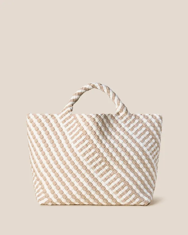 St. Barths Medium Tote Striped Geo | Mykonos sold by Naghedi