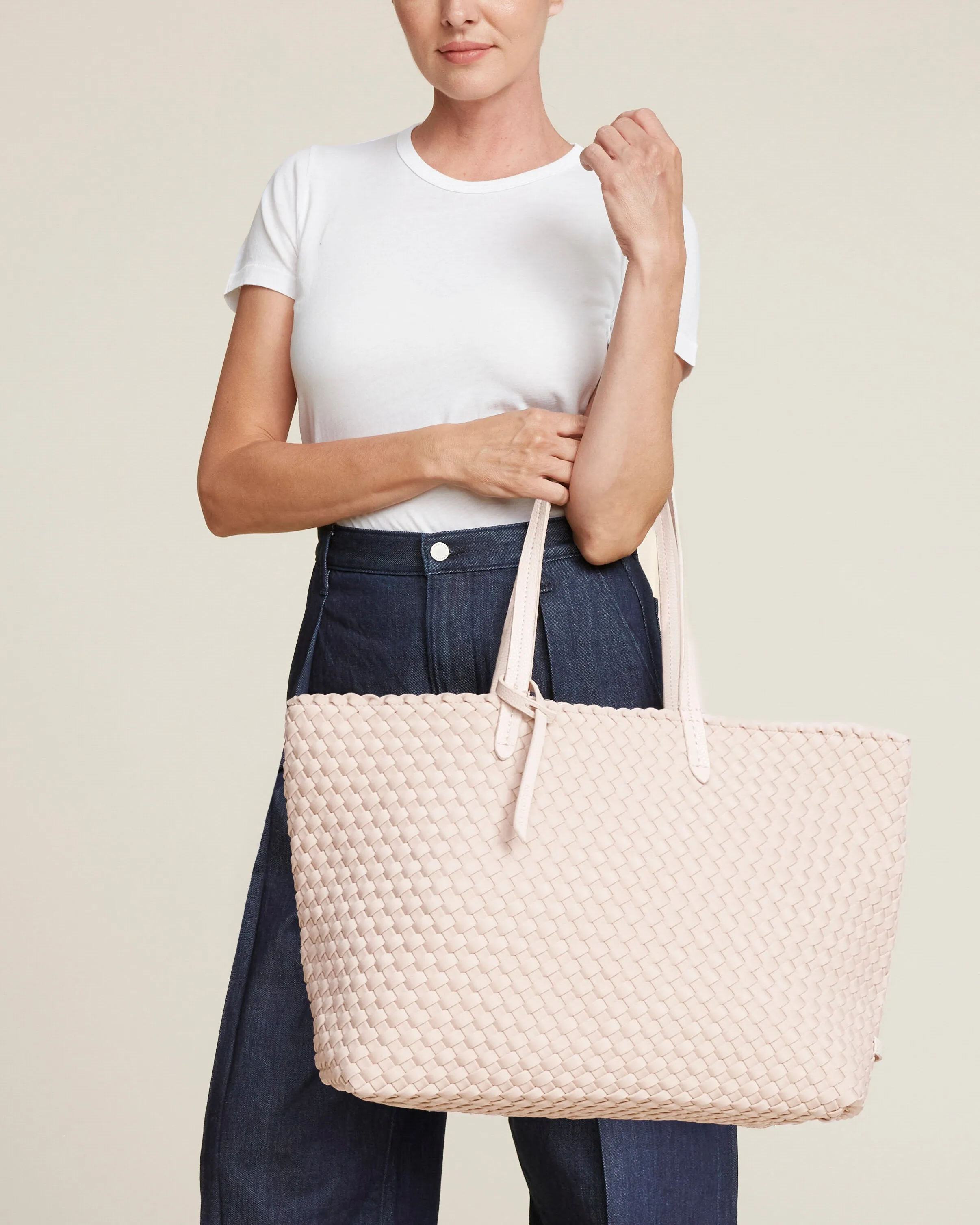 Jetsetter Large Tote | Shell Pink sold by Naghedi product image thumbnail 4