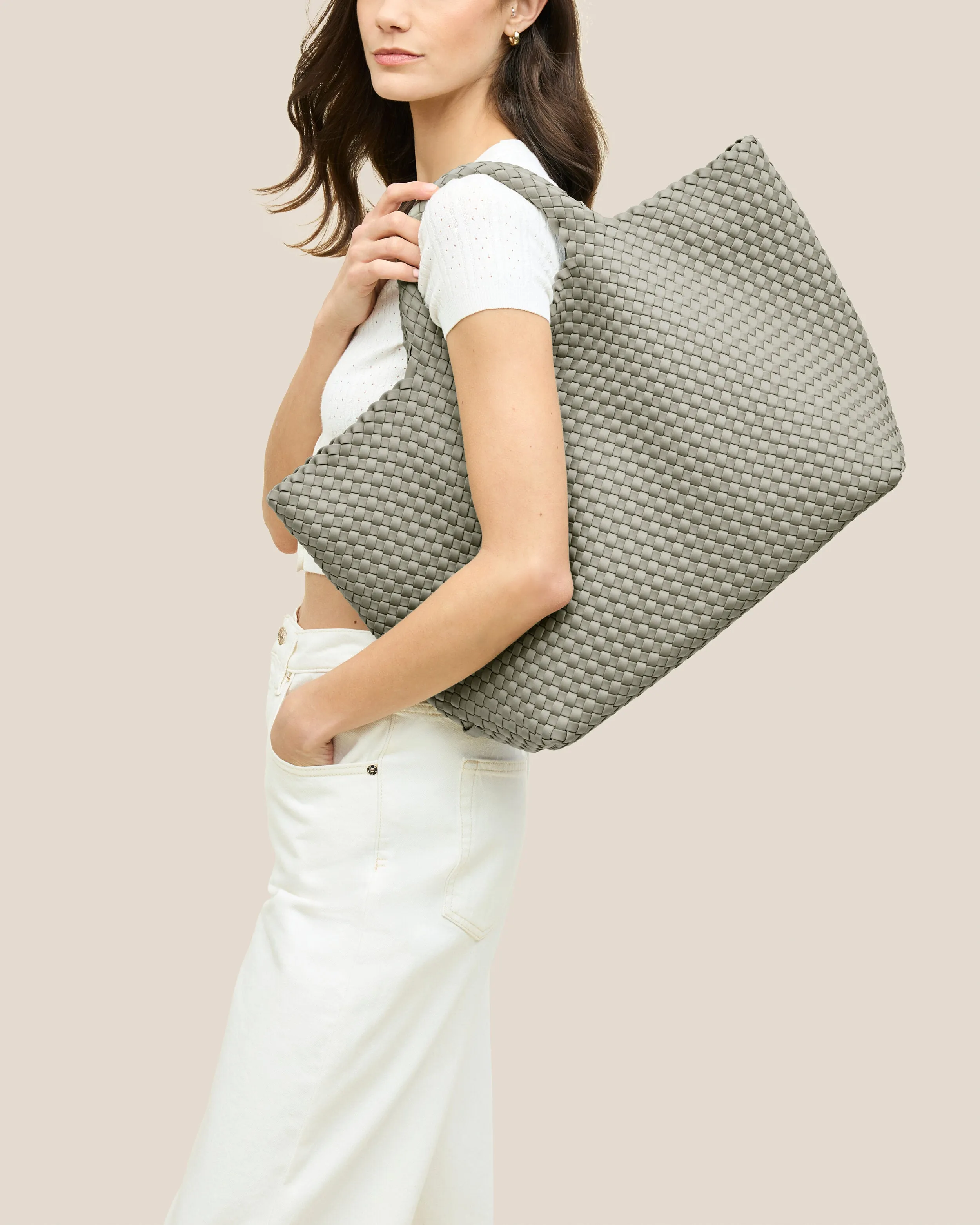 St. Barths Large Tote | Celadon sold by Naghedi product image thumbnail 5