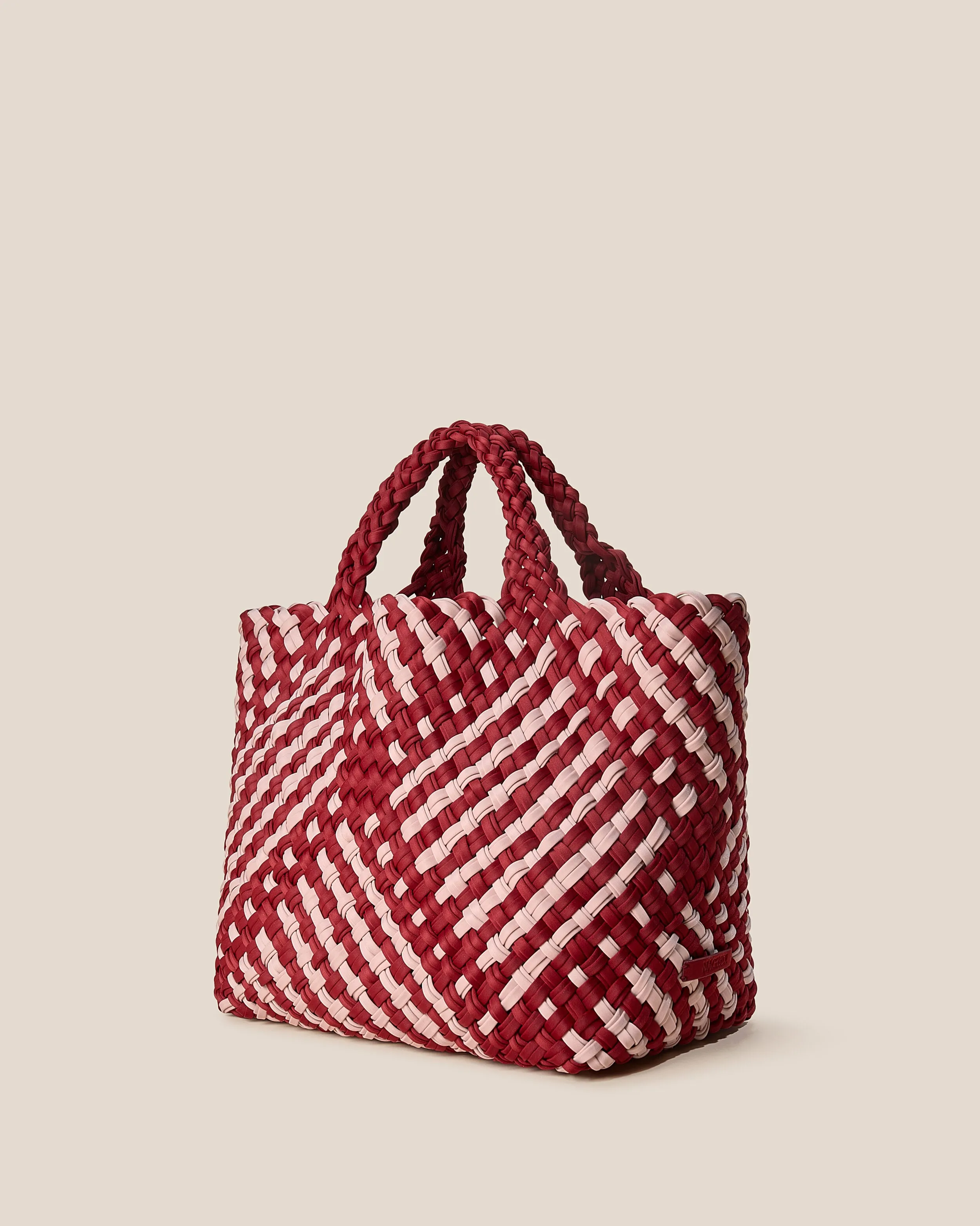 St. Barths Medium Tote Double Weave | Lychee sold by Naghedi product image thumbnail 4