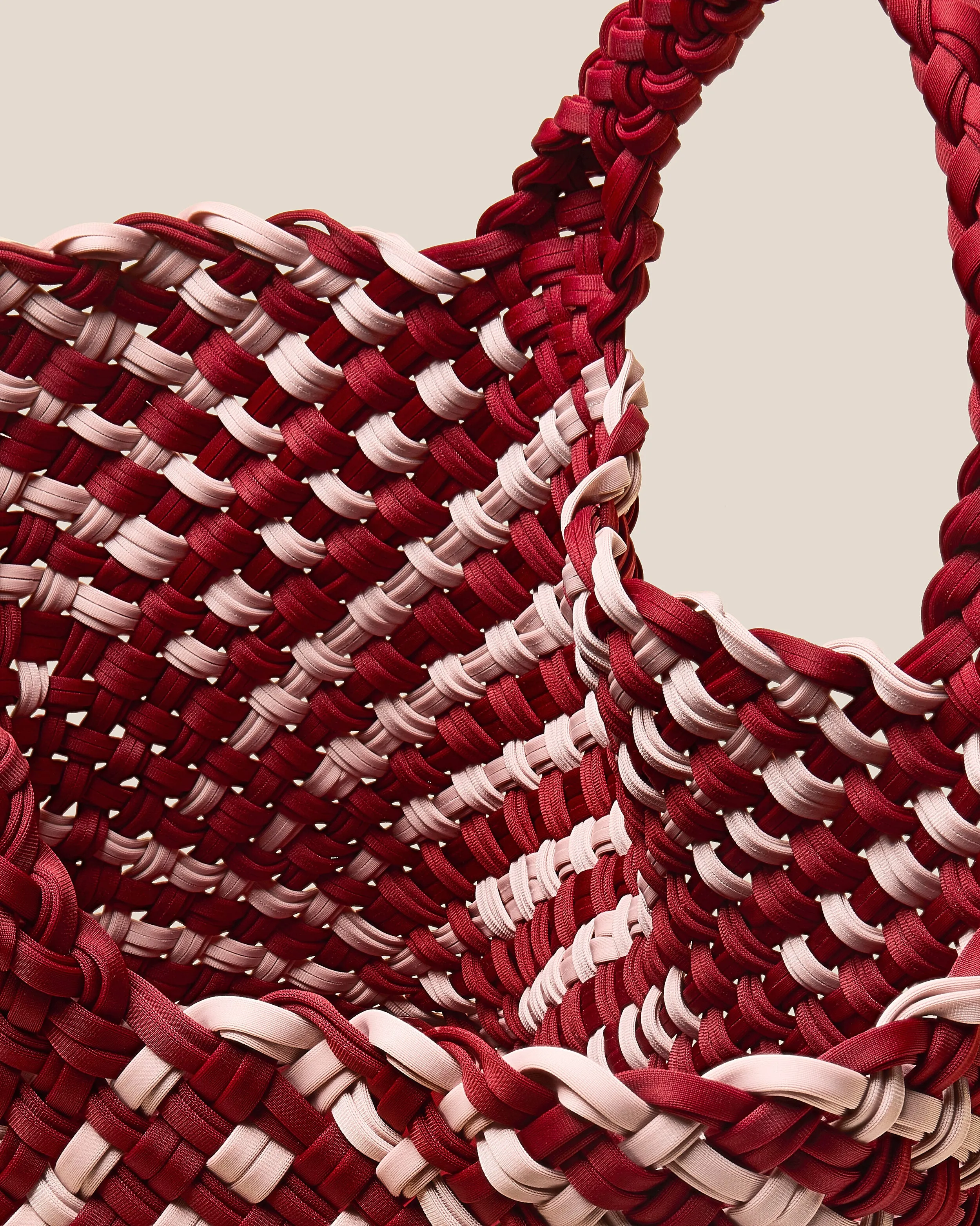 St. Barths Medium Tote Double Weave | Lychee sold by Naghedi product image thumbnail 2