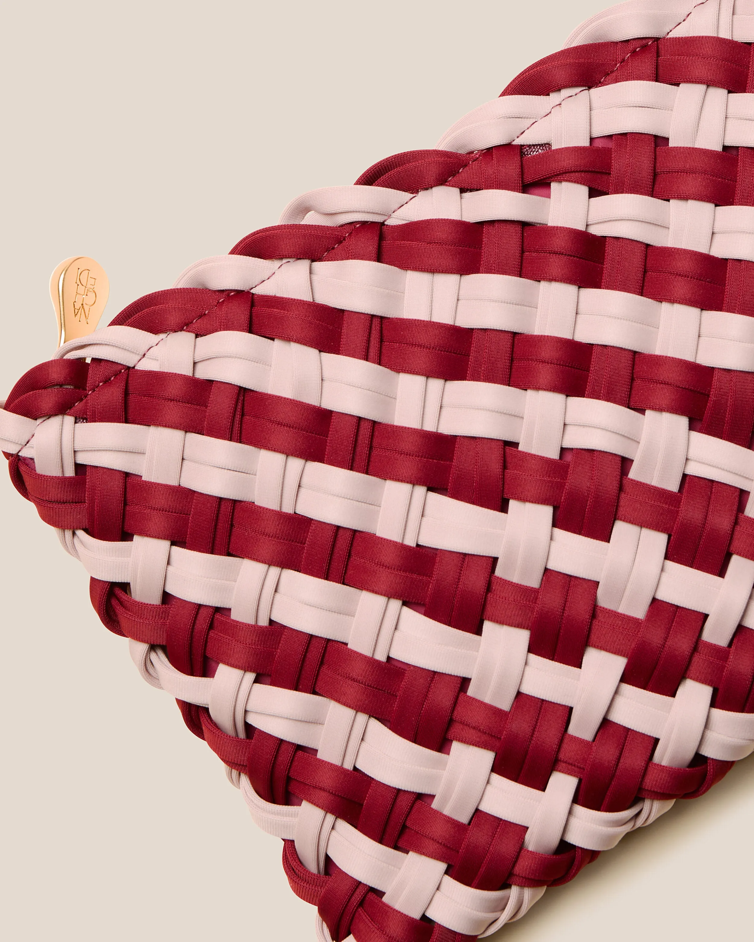 St. Barths Medium Tote Double Weave | Lychee sold by Naghedi product image thumbnail 3