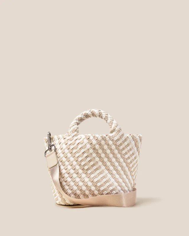 St. Barths Small Tote Striped Geo | Mykonos sold by Naghedi