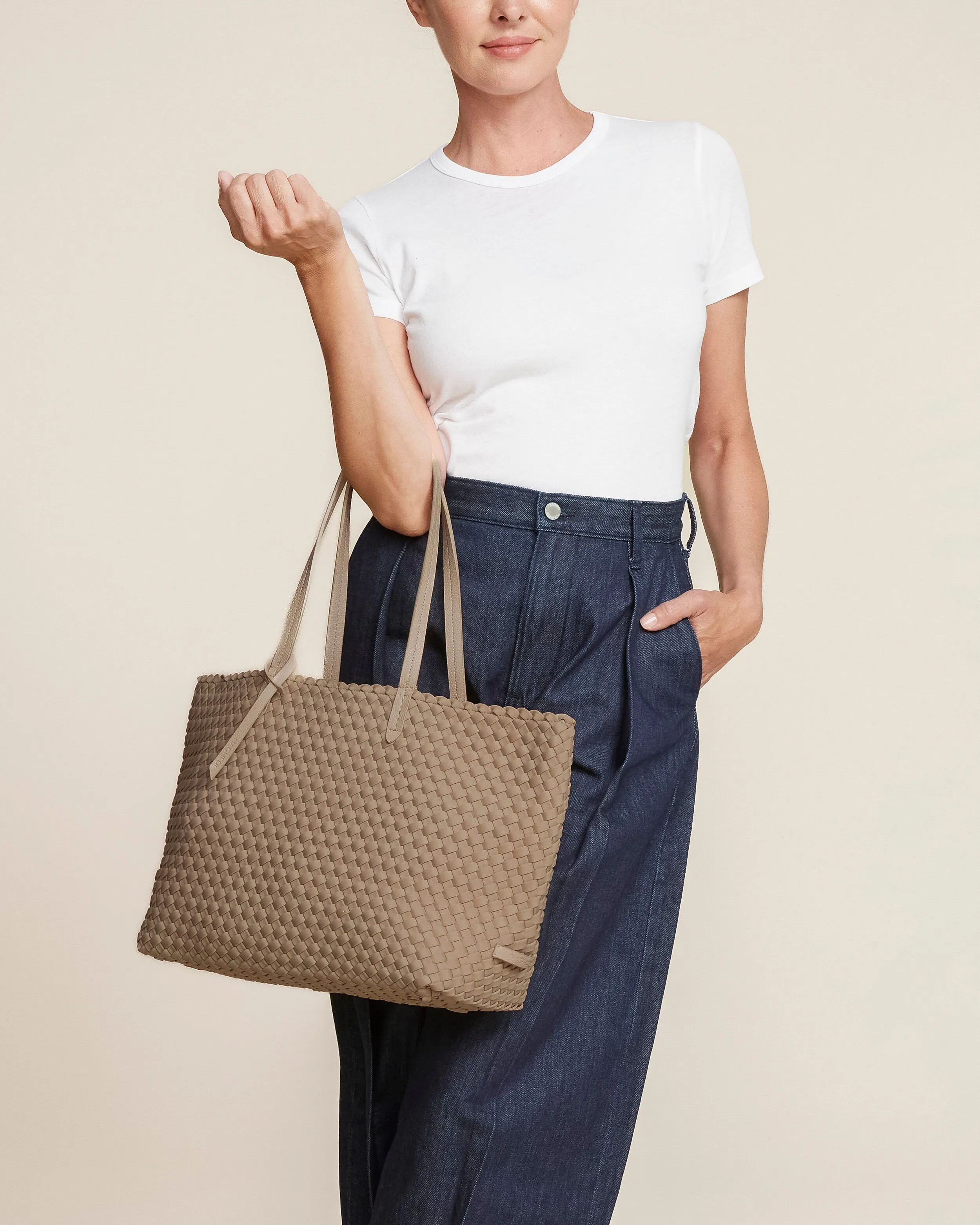 Jetsetter Small Tote | Cashmere (Original) sold by Naghedi product image thumbnail 4