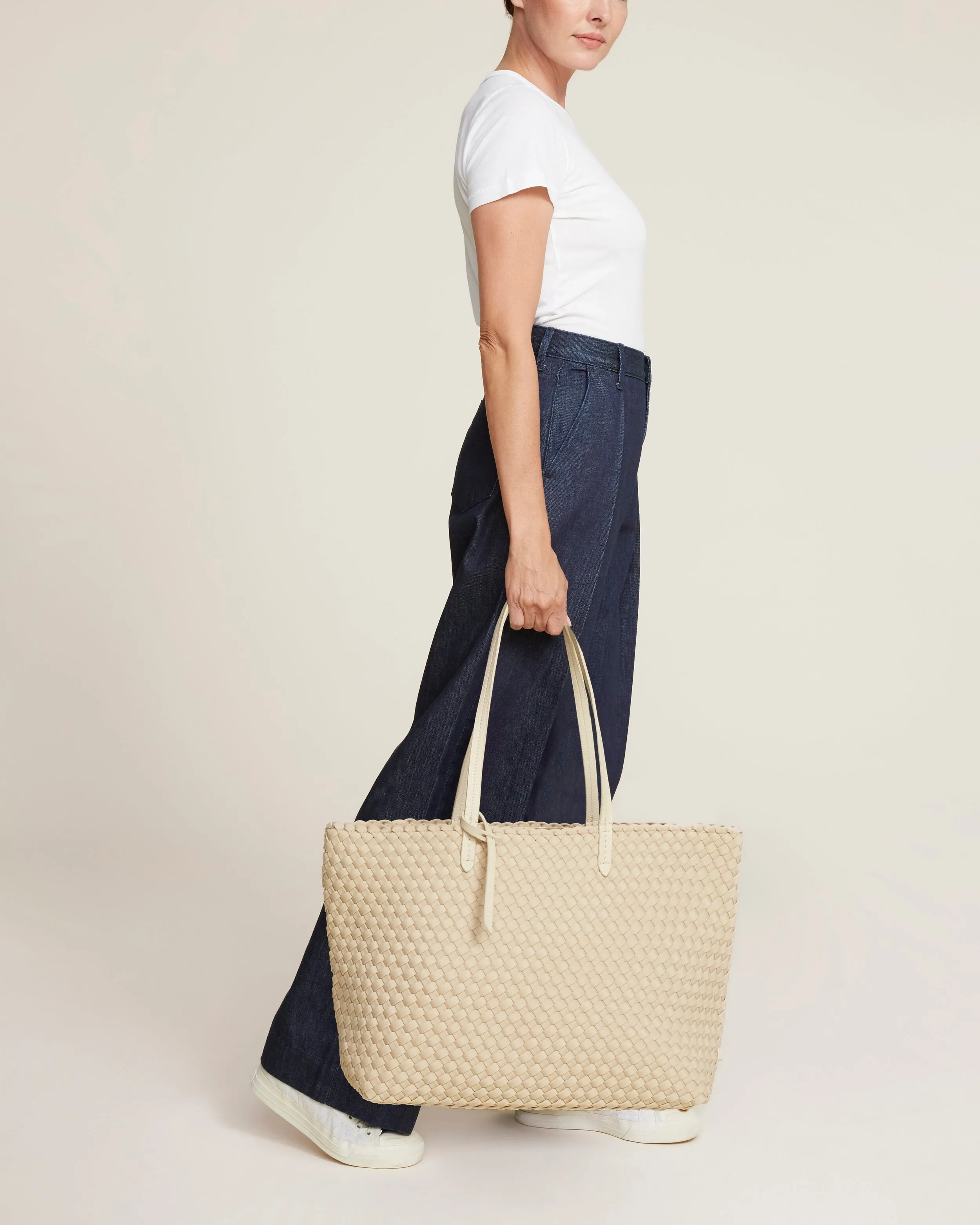 Jetsetter Large Tote | Ecru (Original) sold by Naghedi product image thumbnail 5