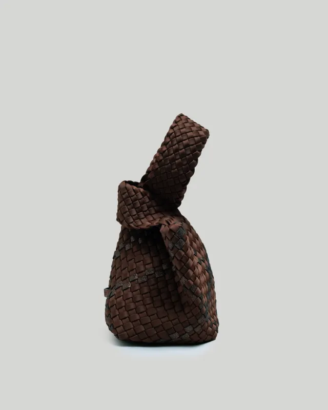 Kyoto Clutch Plaid | Umber made by Naghedi