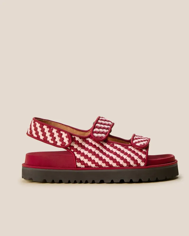 Catalina Sandal Striped | Lychee made by Naghedi