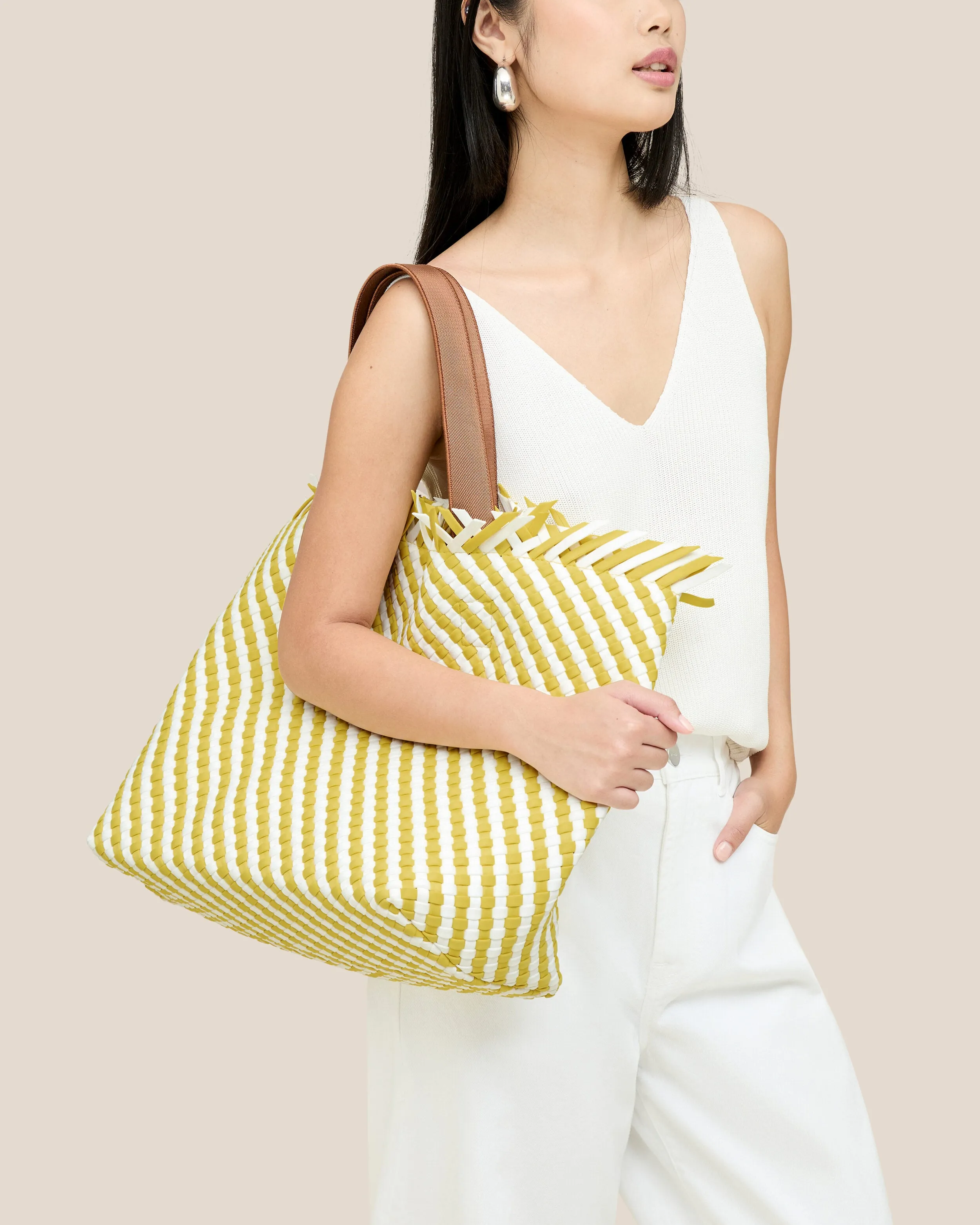 Havana Large Tote Striped | Soleil sold by Naghedi product image thumbnail 5
