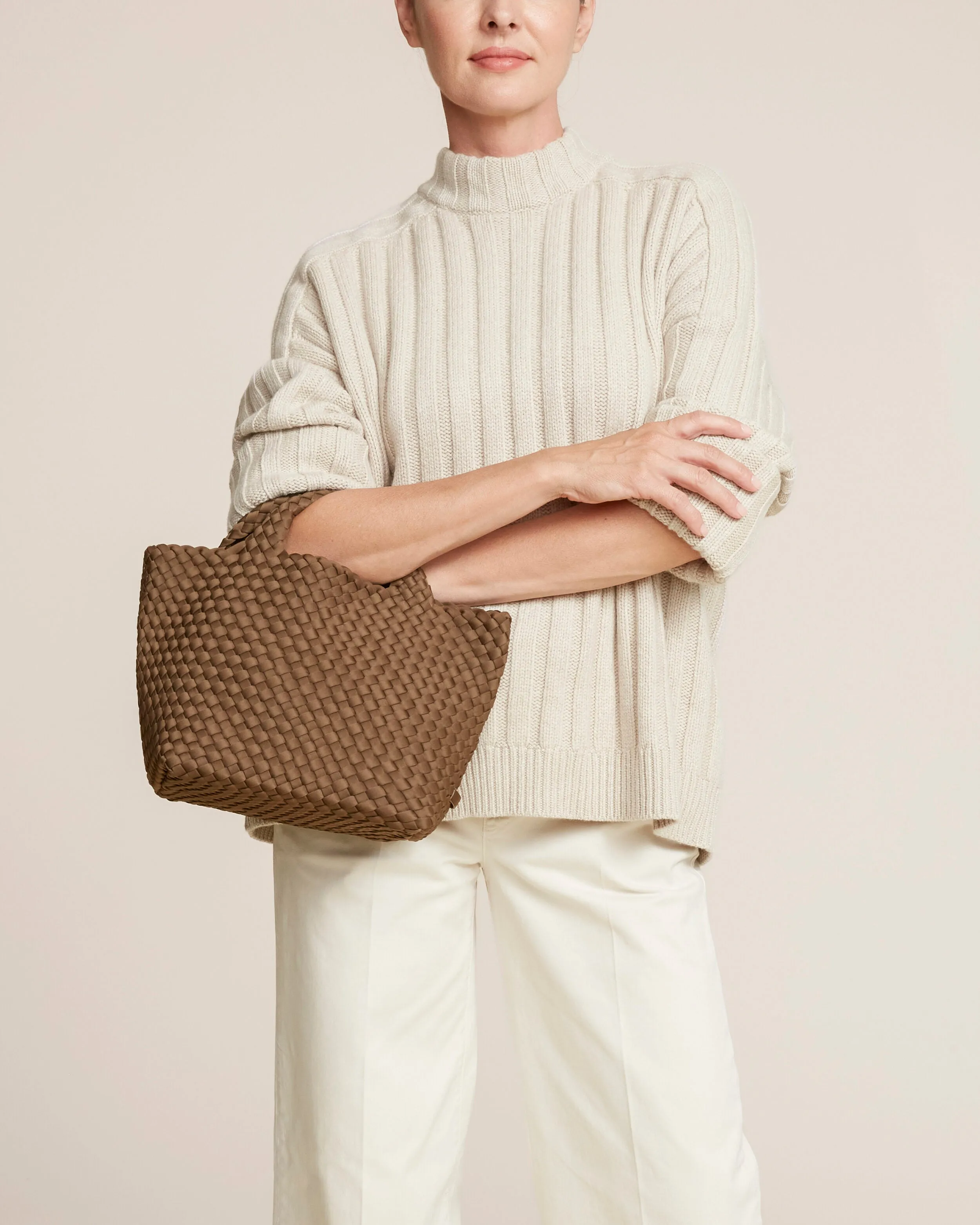 St. Barths Small Tote | Mink sold by Naghedi product image thumbnail 5