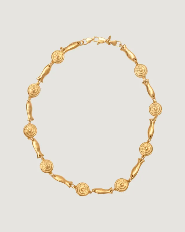 Alhaja Pez Necklace | Gold made by Naghedi