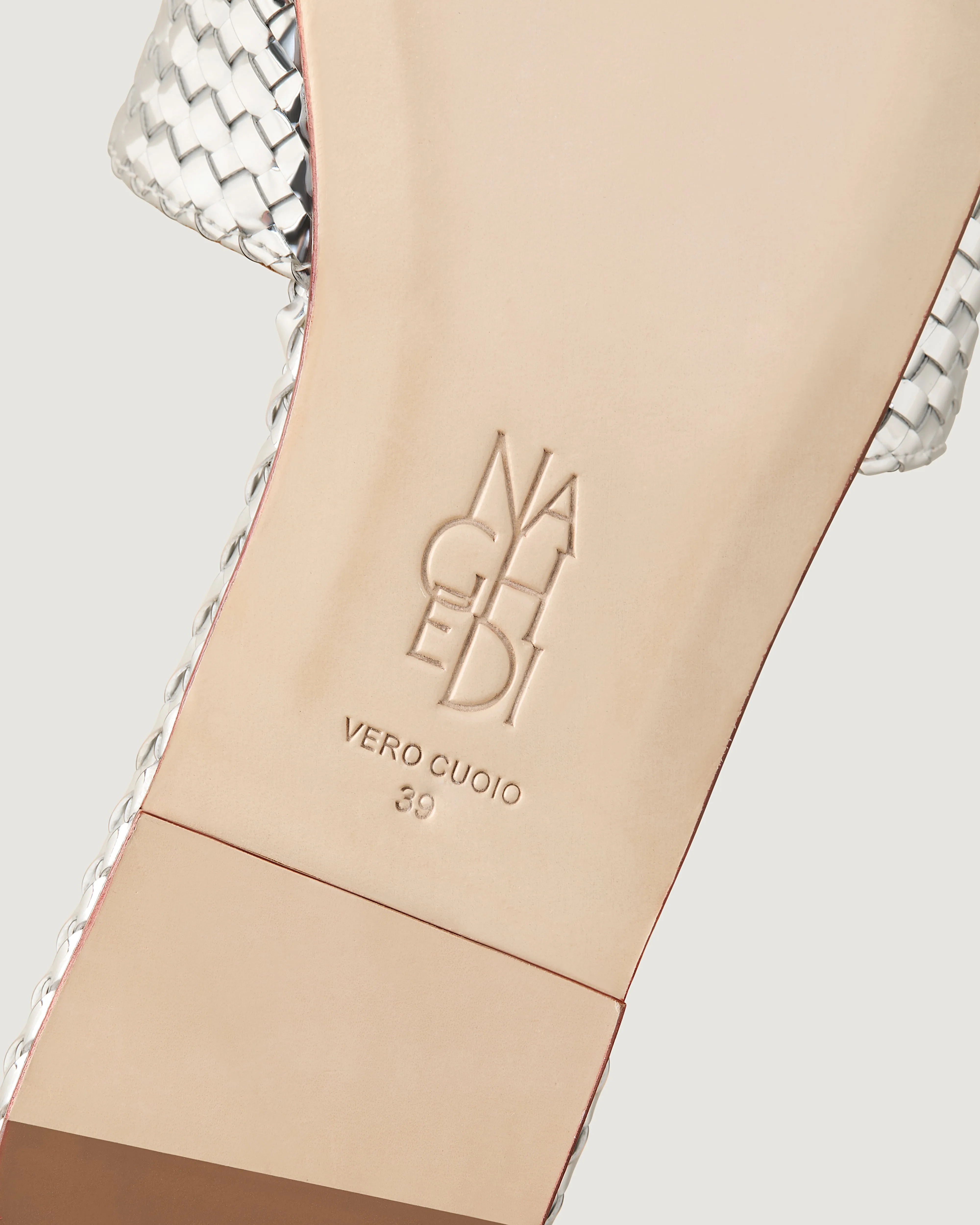 St. Barths Slide Metallic | Silver sold by Naghedi product image thumbnail 4