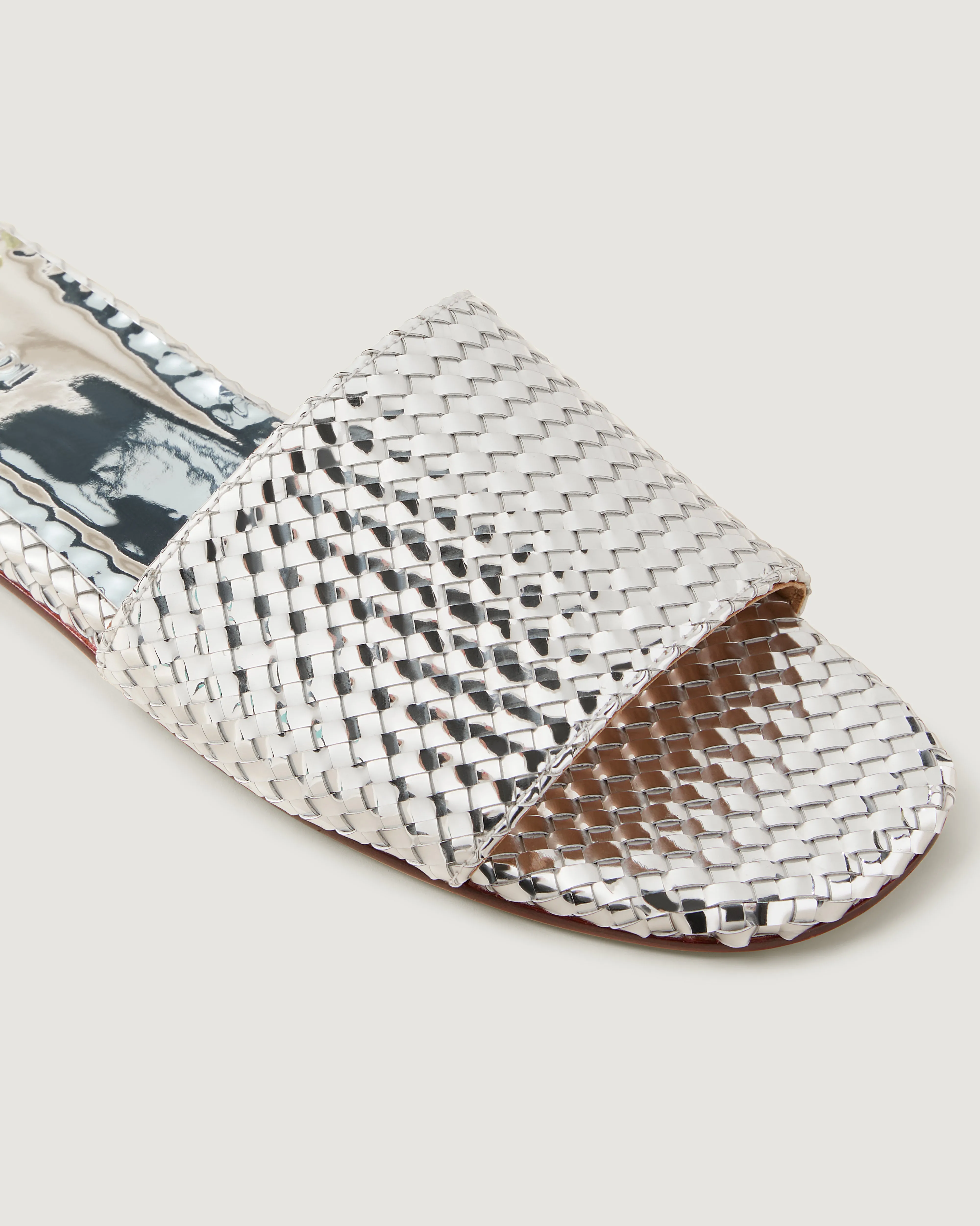 St. Barths Slide Metallic | Silver sold by Naghedi product image thumbnail 2
