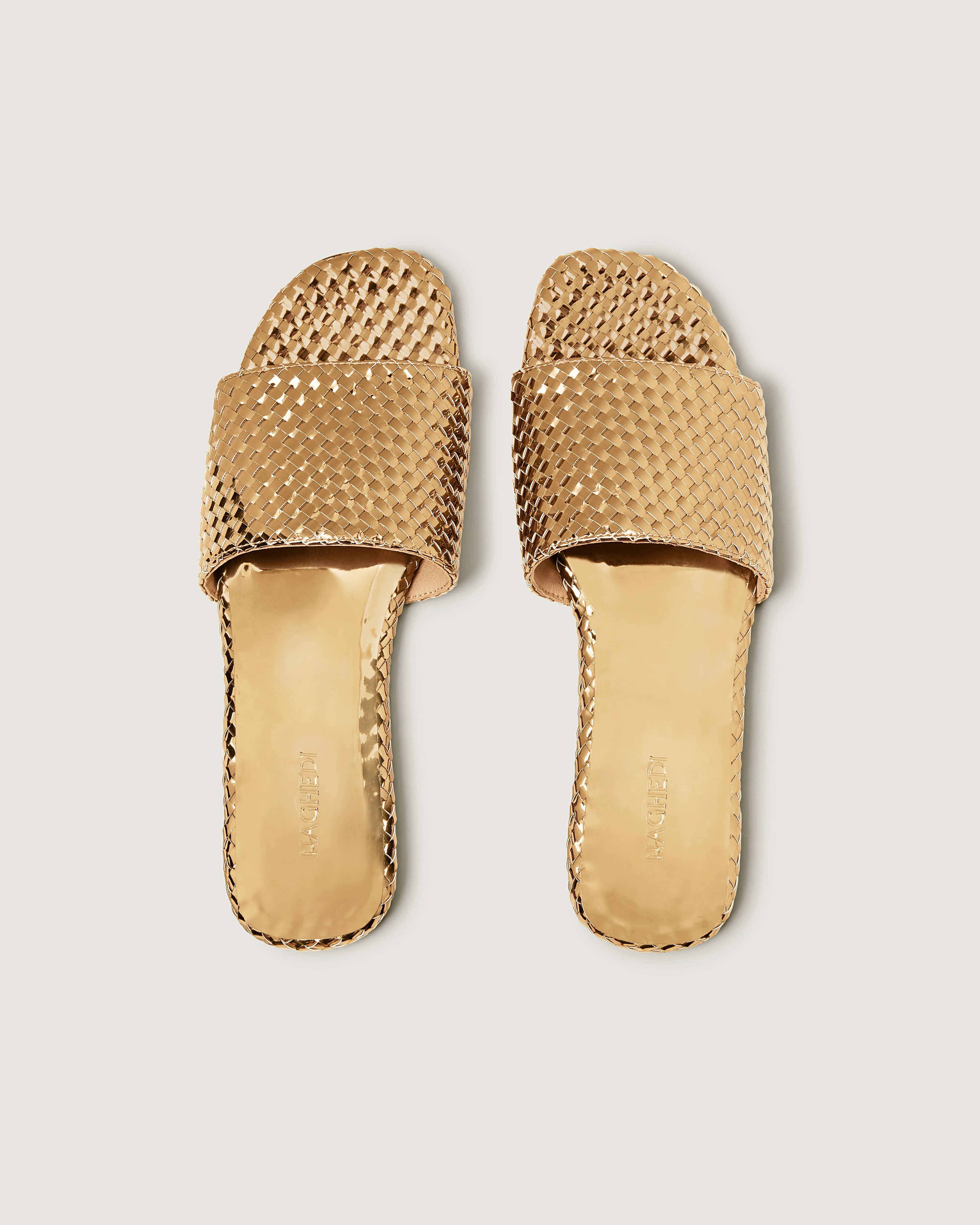St. Barths Slide Metallic | Bronze sold by Naghedi product image thumbnail 3