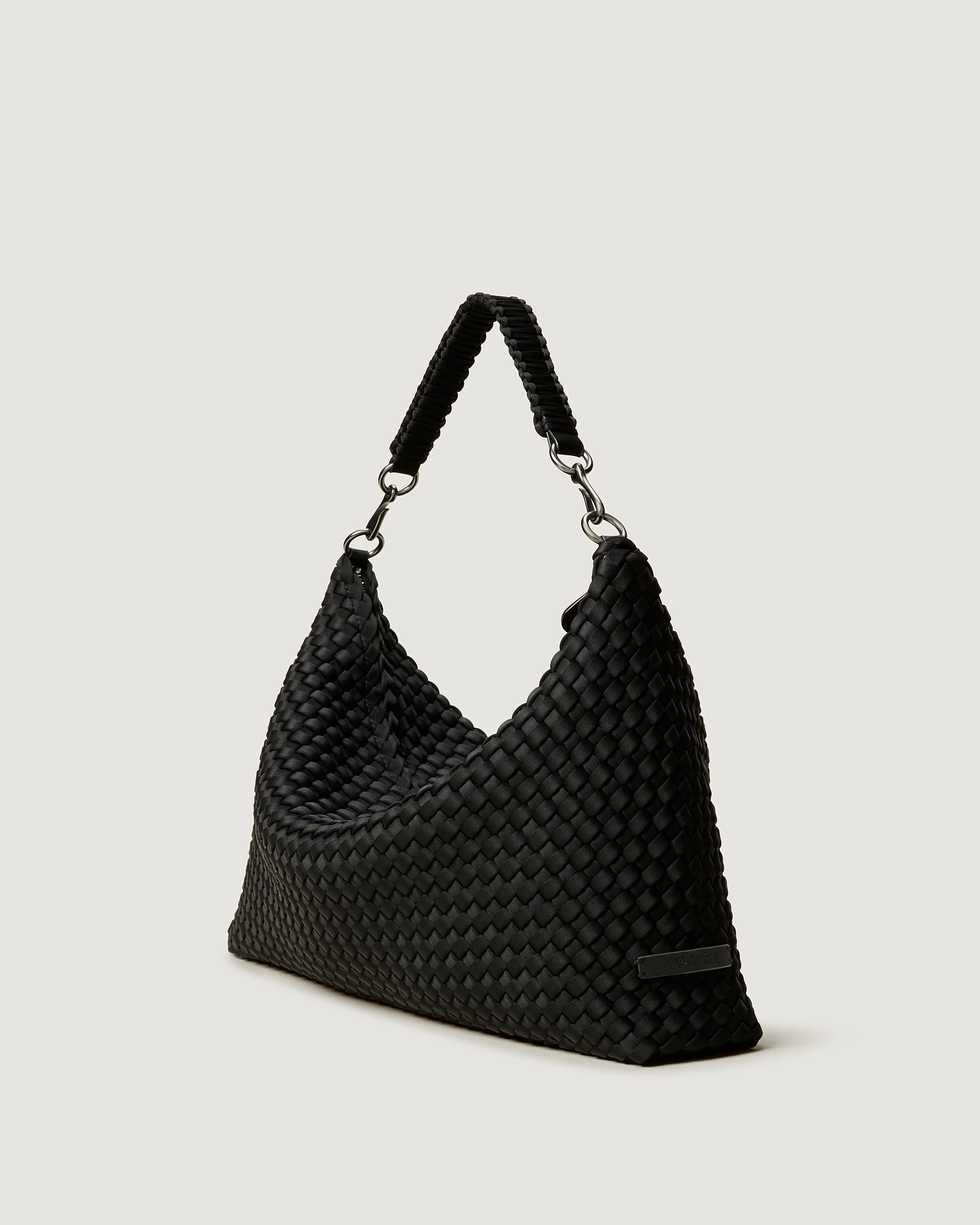 Porto Medium Half-Moon Bag | Onyx sold by Naghedi product image thumbnail 4