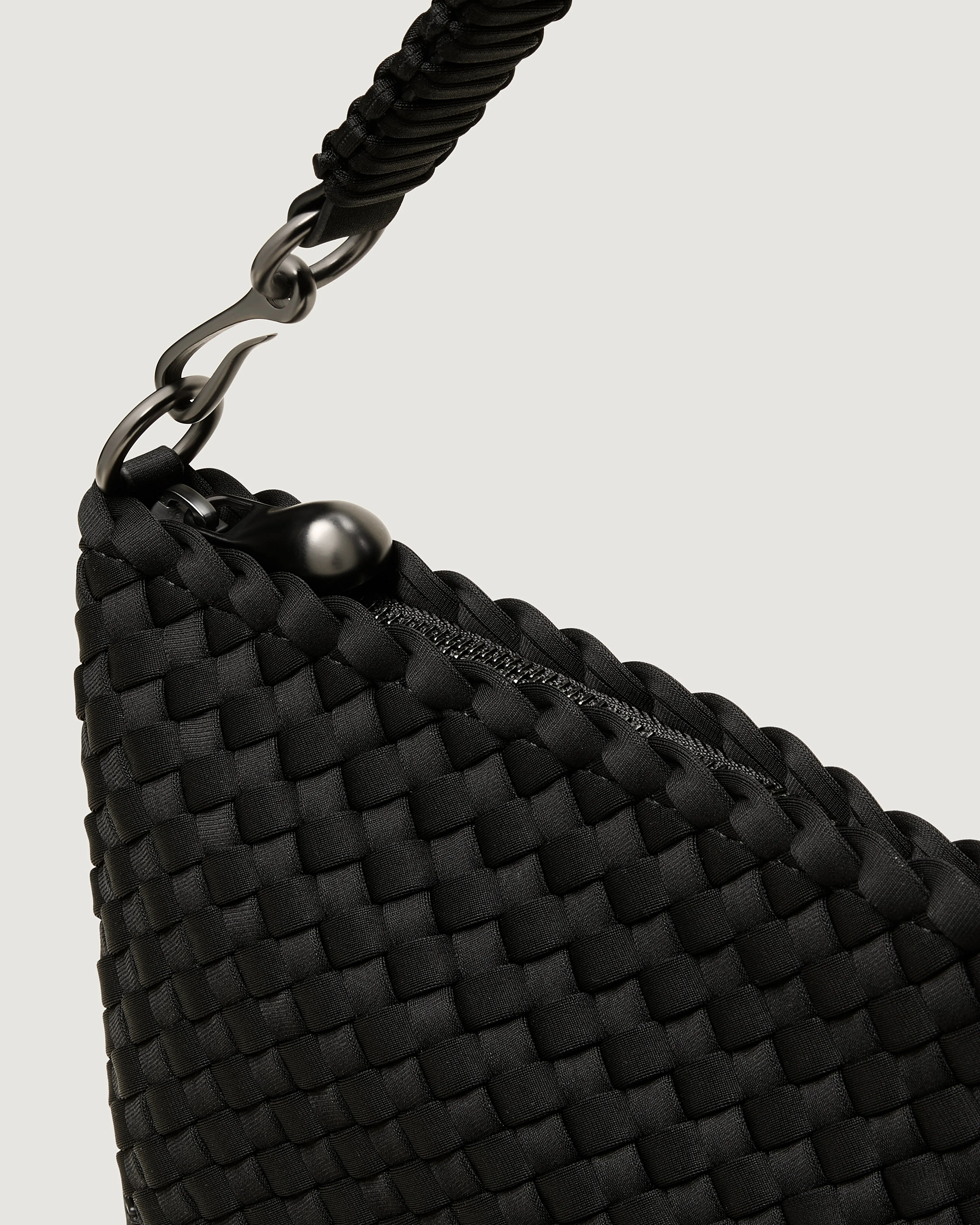 Porto Small Half-Moon Bag | Onyx sold by Naghedi product image thumbnail 3