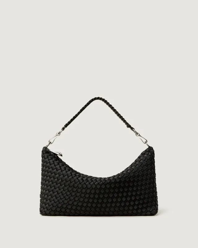 Porto Small Half-Moon Bag | Onyx made by Naghedi