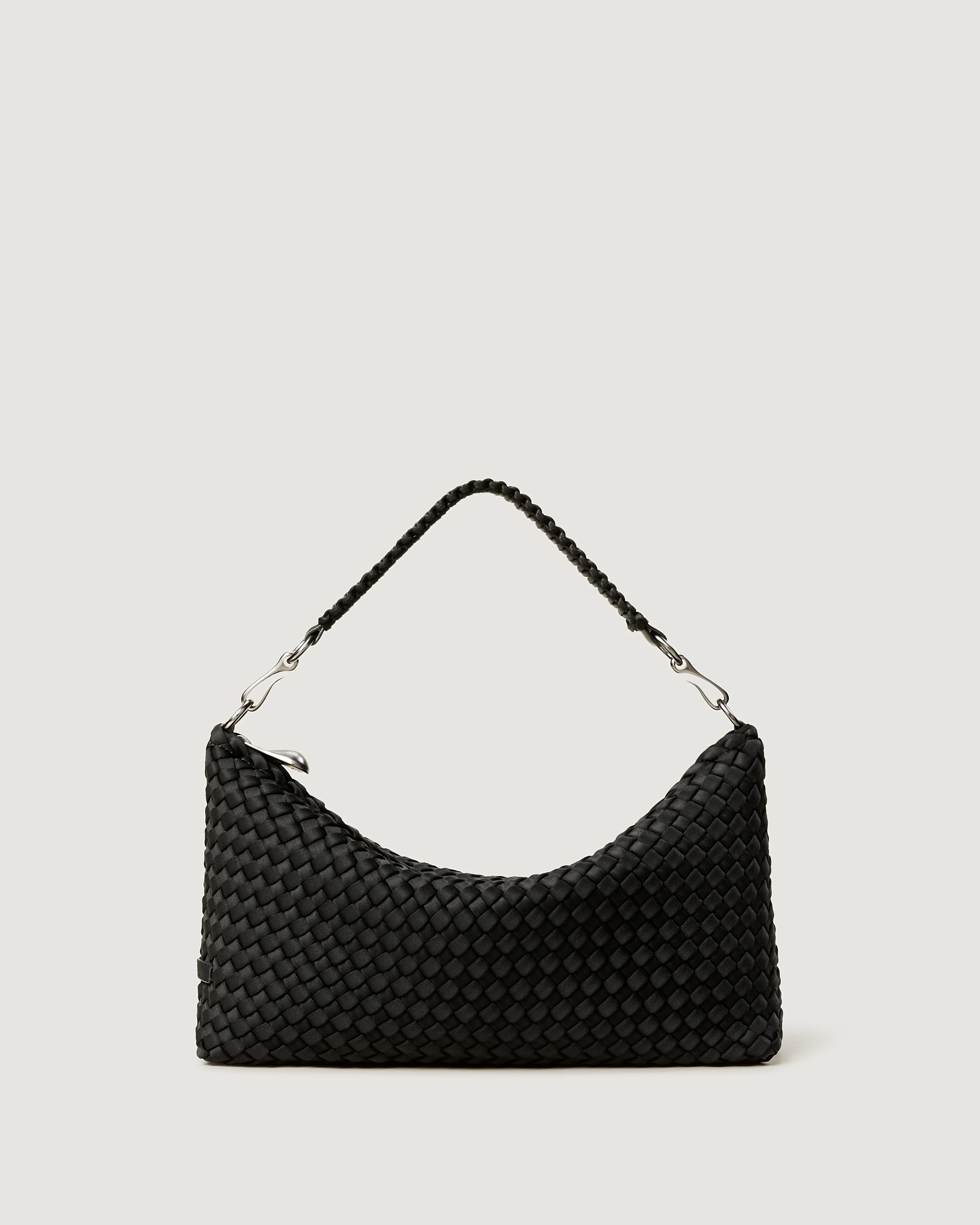Porto Small Half-Moon Bag | Onyx sold by Naghedi