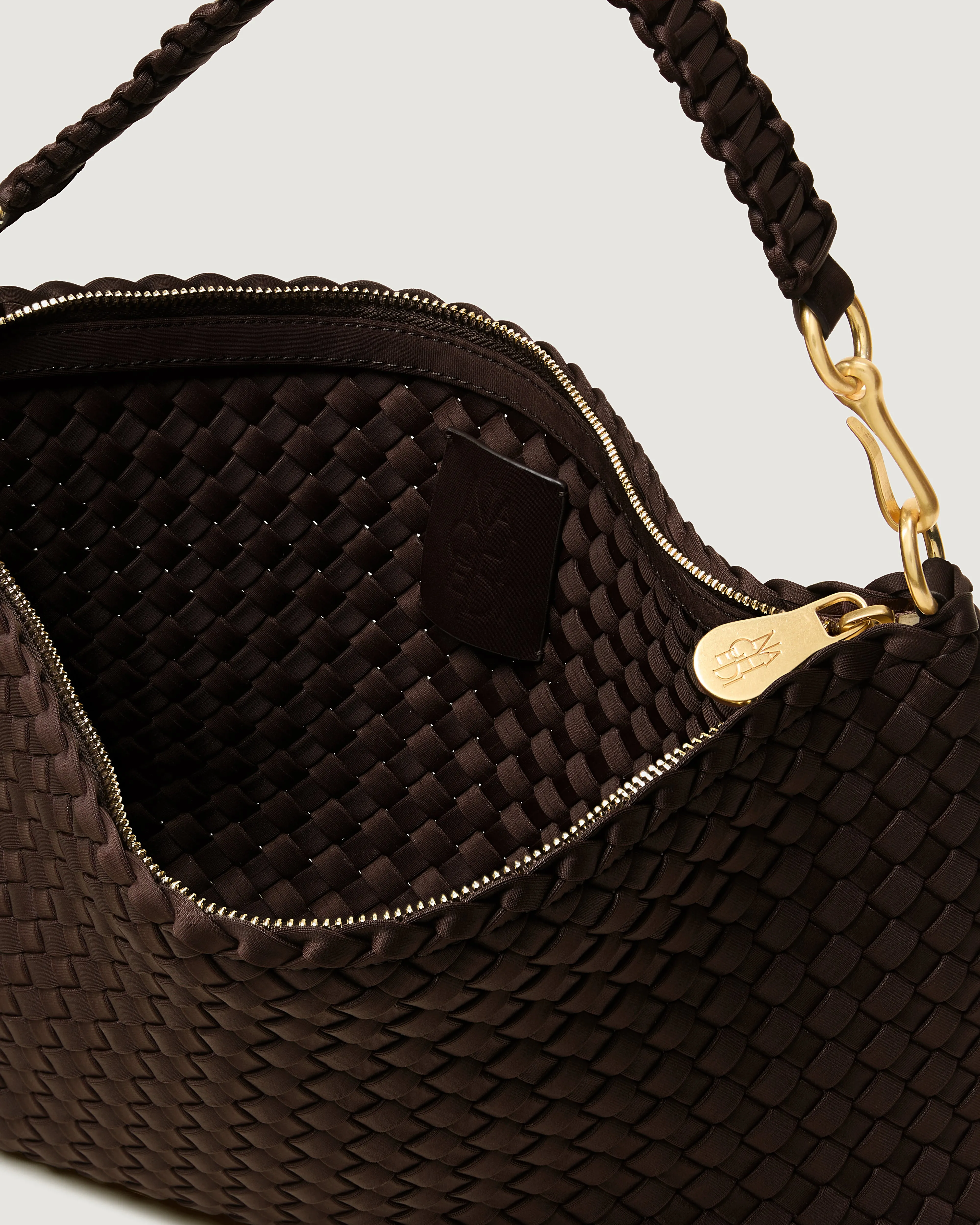 Porto Small Half-Moon Bag | Chocolate sold by Naghedi product image thumbnail 2