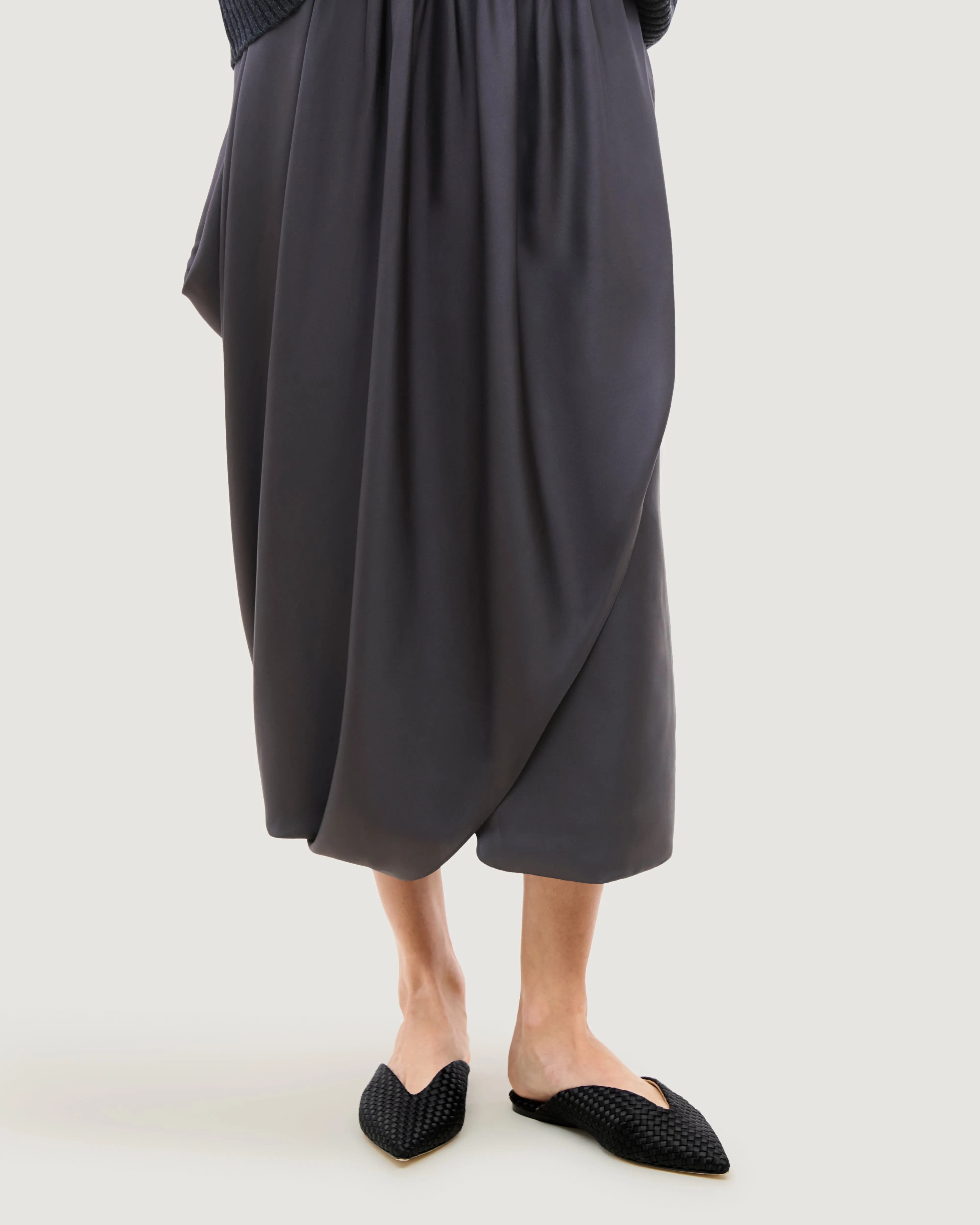 Strada Mule Satin | Onyx sold by Naghedi product image thumbnail 5