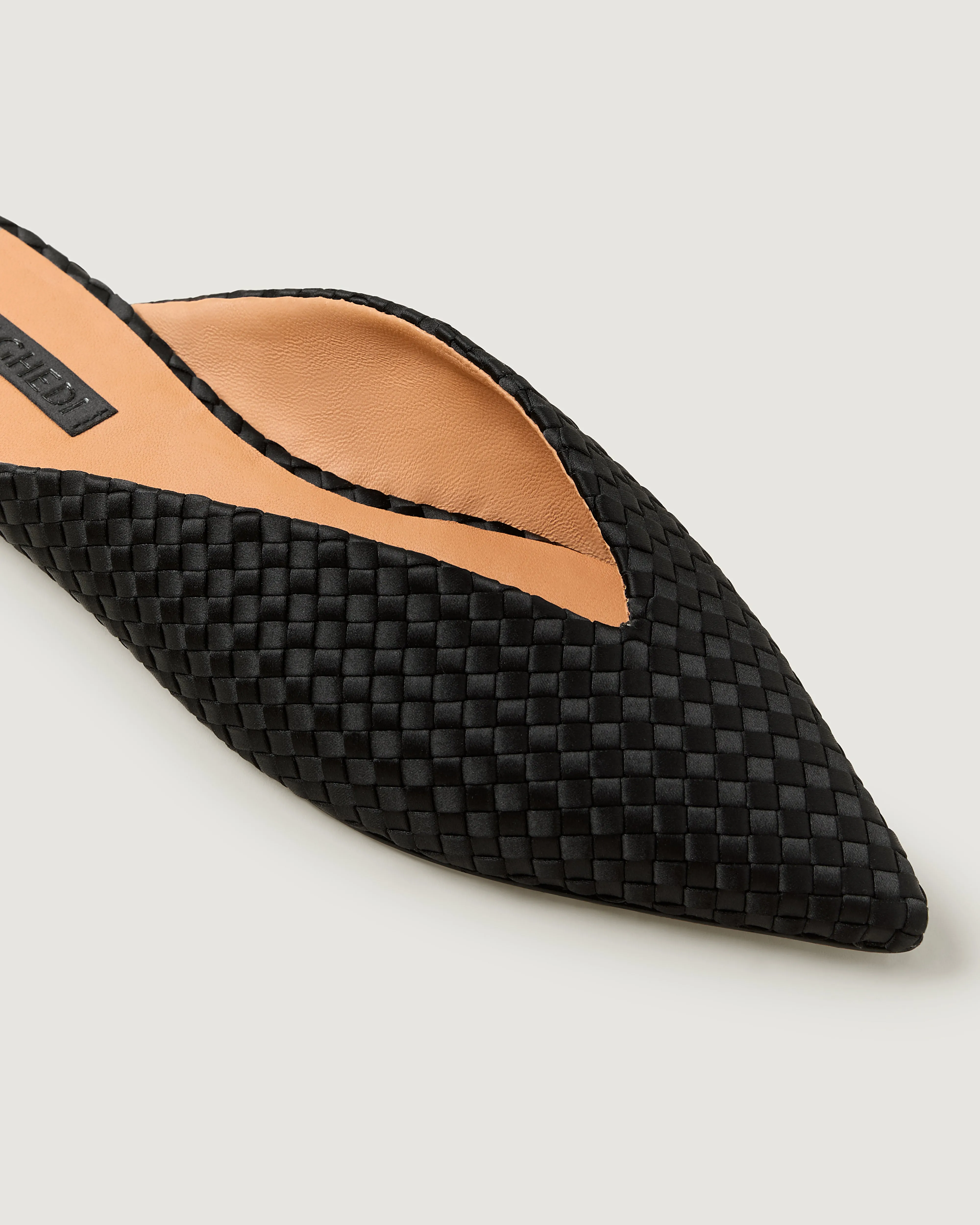 Strada Mule Satin | Onyx sold by Naghedi product image thumbnail 2