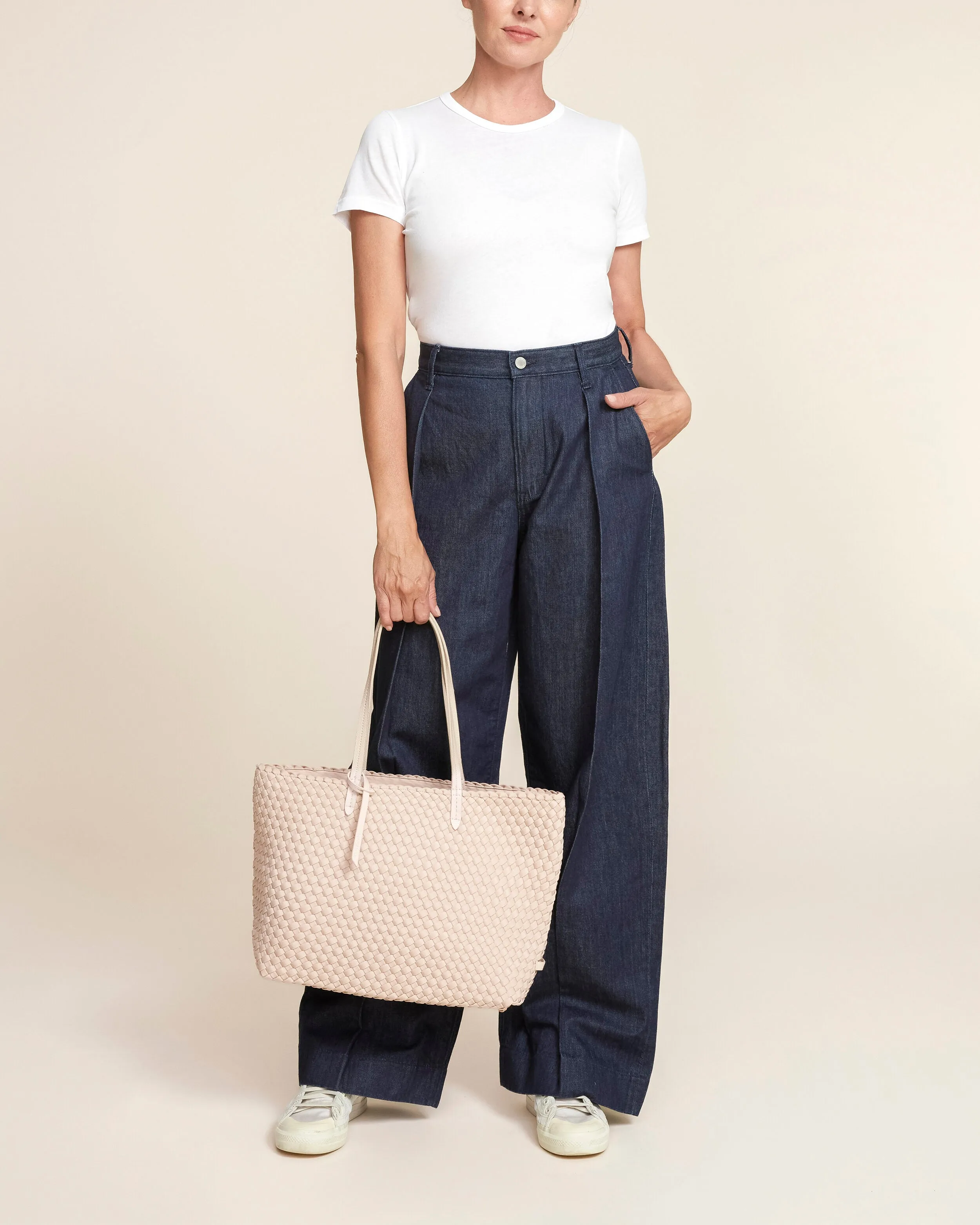 Jetsetter Small Tote | Shell Pink sold by Naghedi product image thumbnail 5