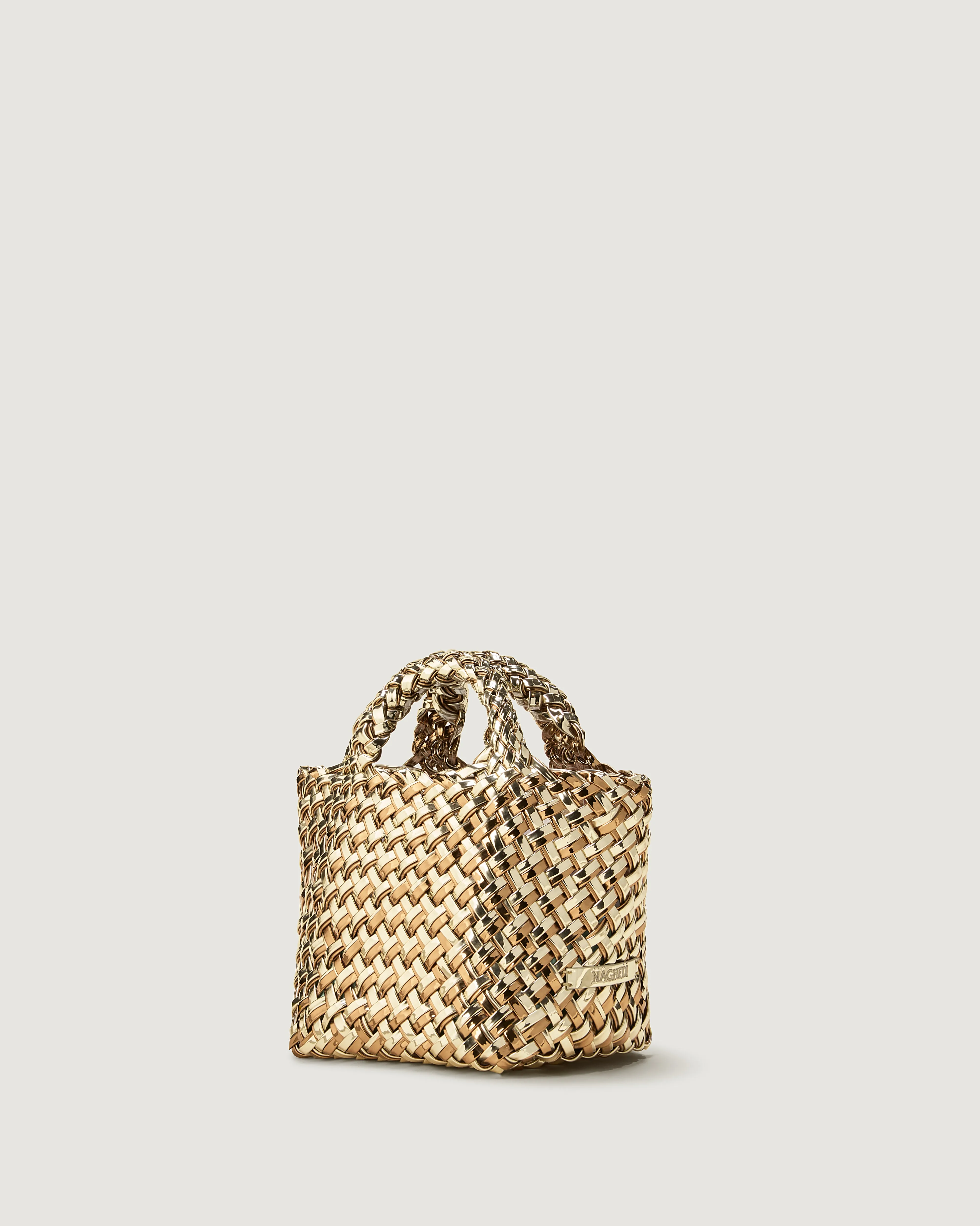 St. Barths Petit Tote Double Weave Metallic | Biarritz sold by Naghedi product image thumbnail 4