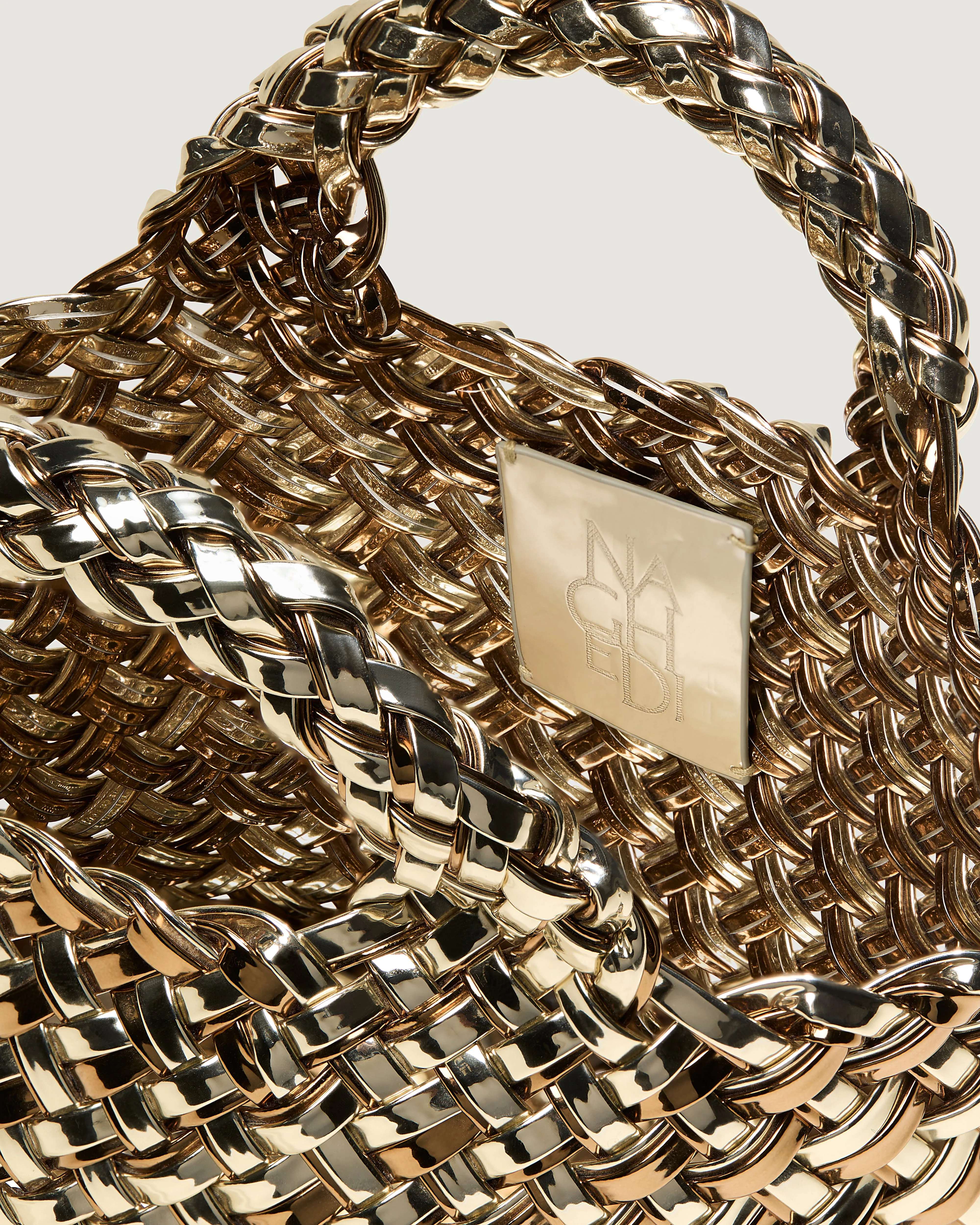 St. Barths Petit Tote Double Weave Metallic | Biarritz sold by Naghedi product image thumbnail 2