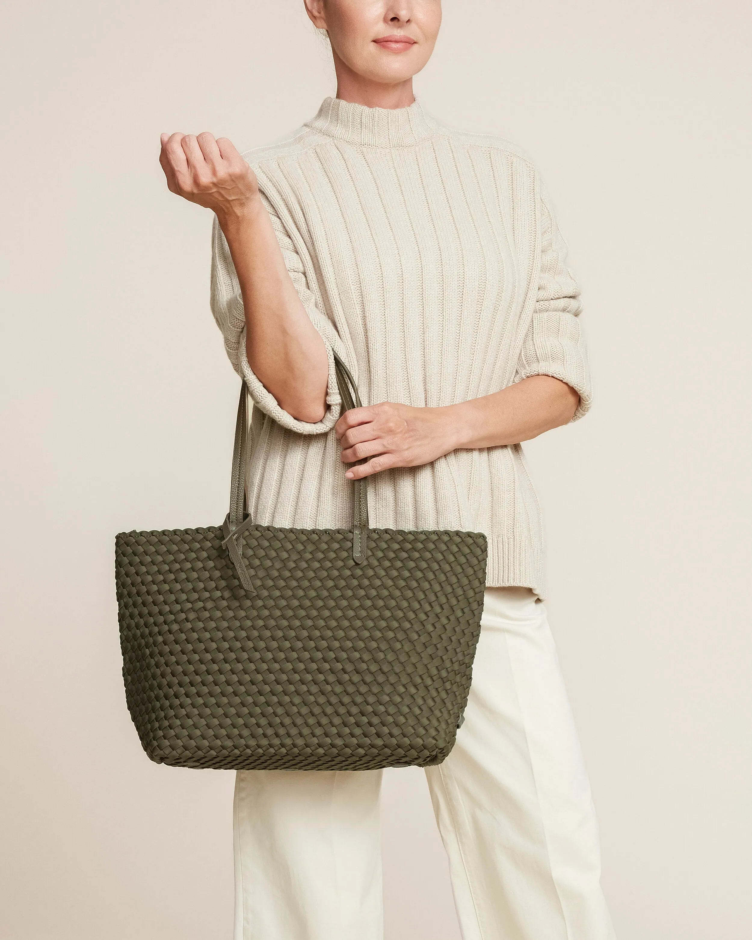 Jetsetter Small Tote | Olive sold by Naghedi product image thumbnail 4