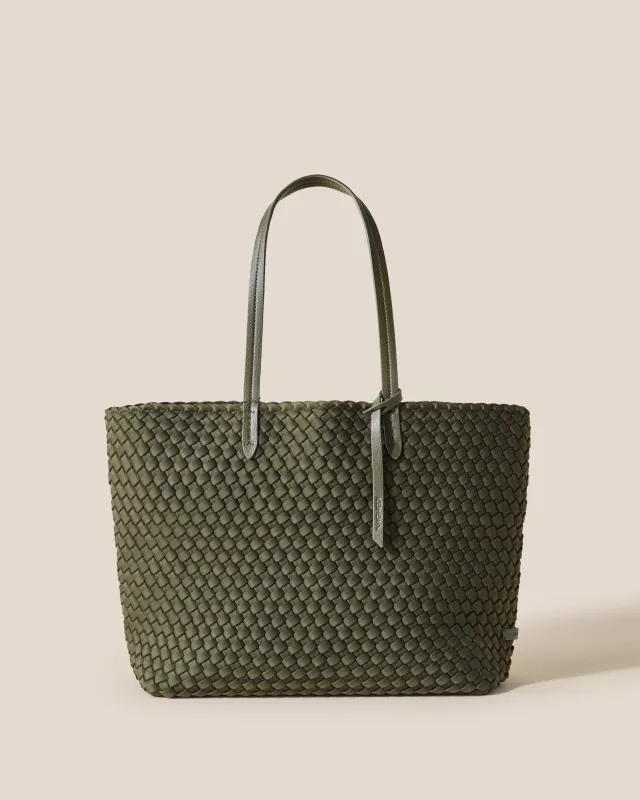 Jetsetter Small Tote | Olive made by Naghedi