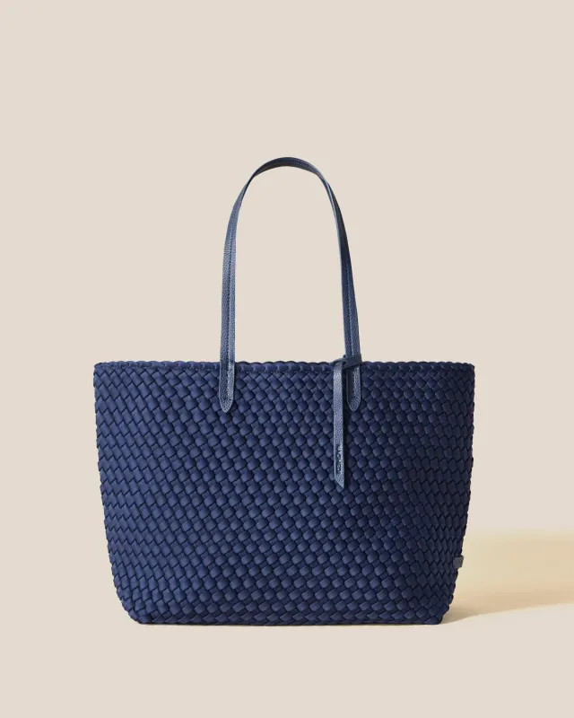 Jetsetter Small Tote | Ink Blue made by Naghedi