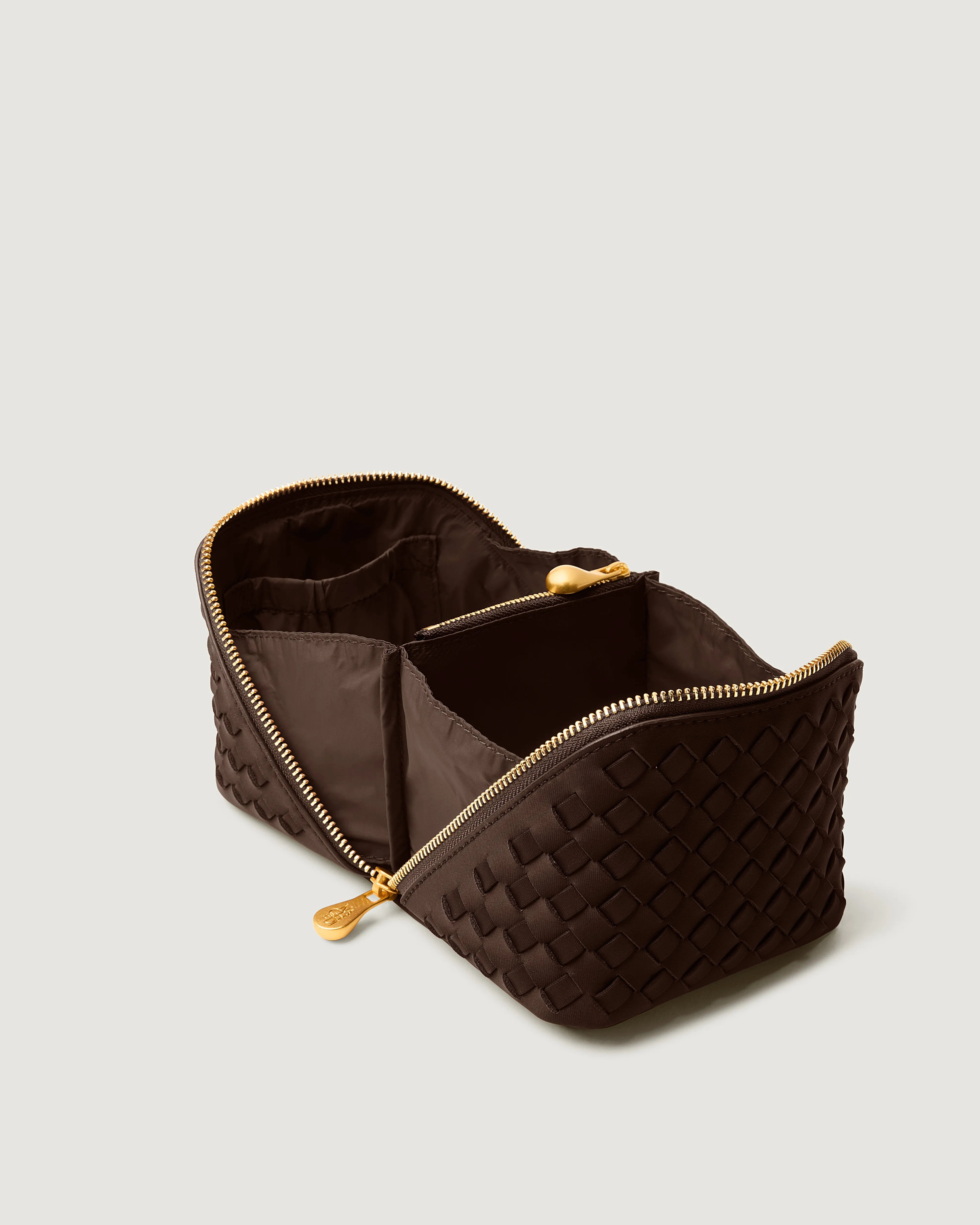 Caravan Small Cosmetic Case | Chocolate sold by Naghedi product image thumbnail 2