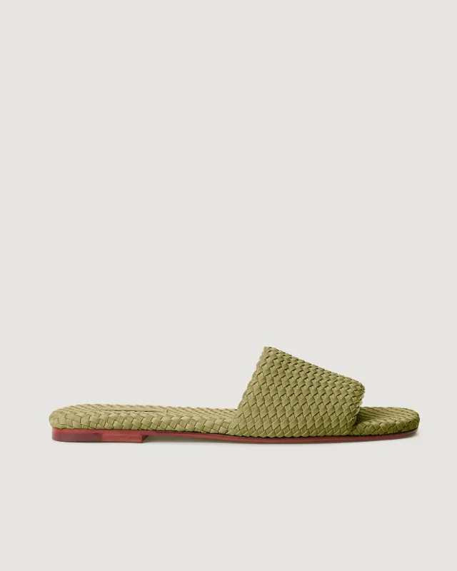 St. Barths Slide | Bottle Green made by Naghedi