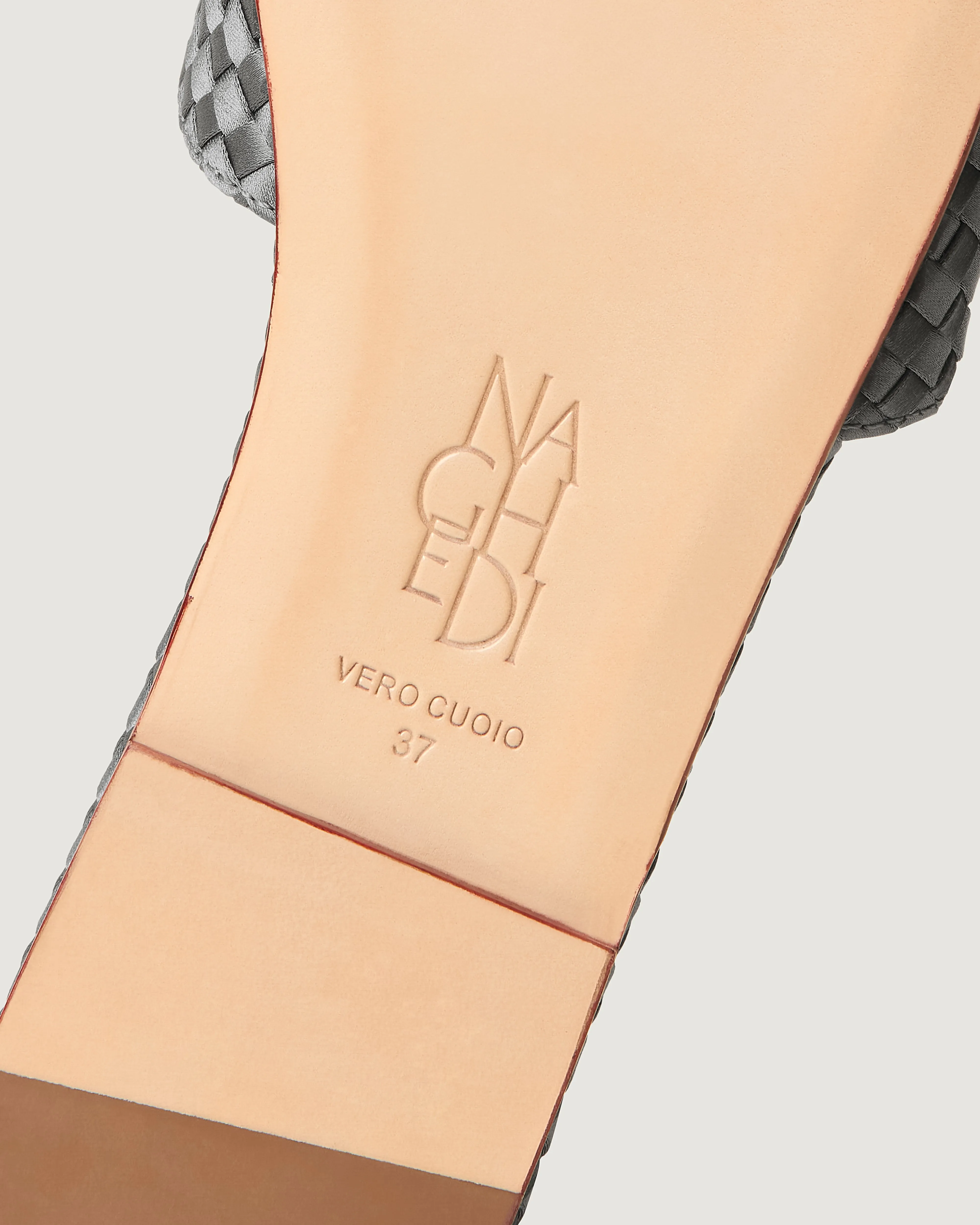 St. Barths Slide Satin | Graphite sold by Naghedi product image thumbnail 4