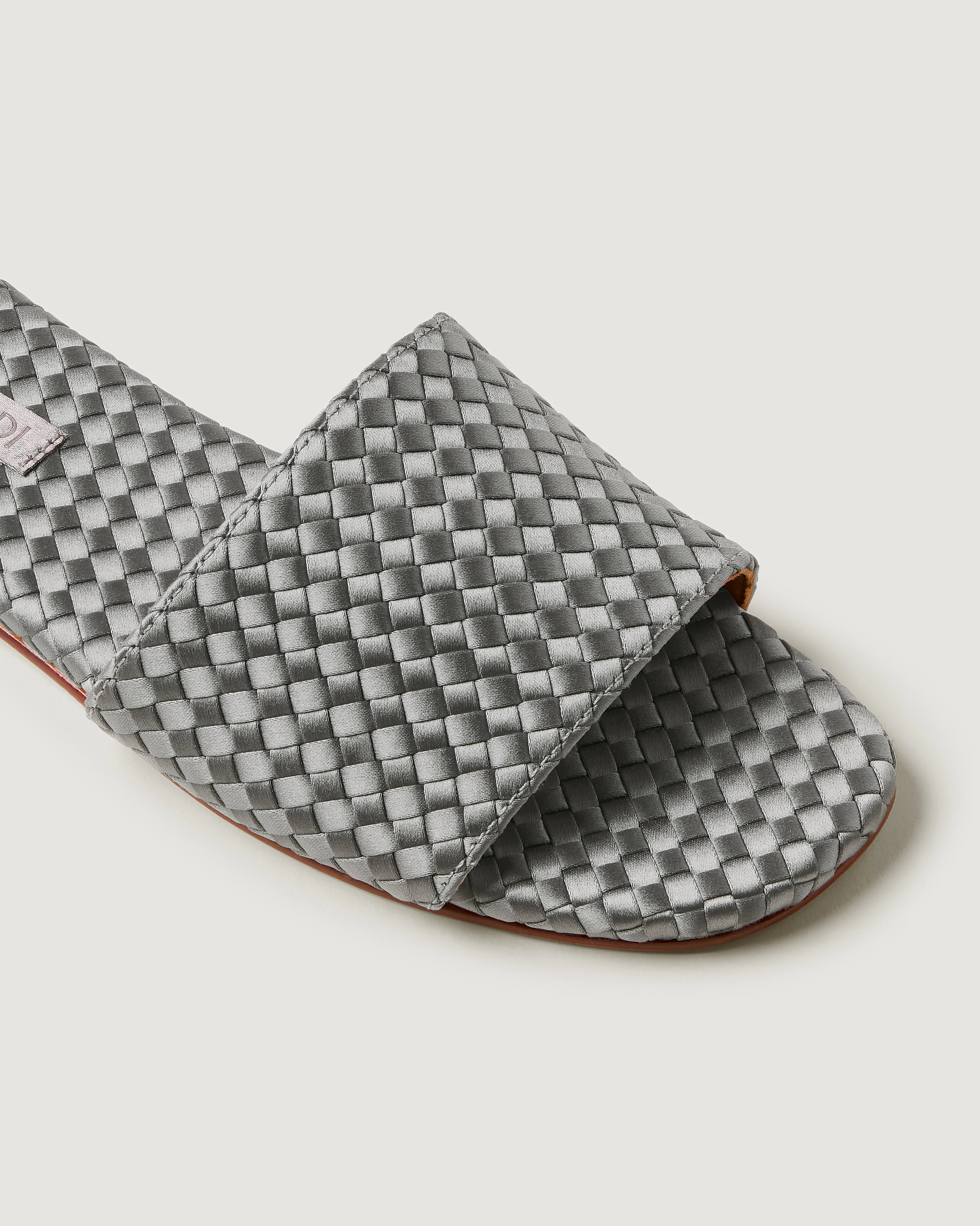St. Barths Slide Satin | Graphite sold by Naghedi product image thumbnail 2