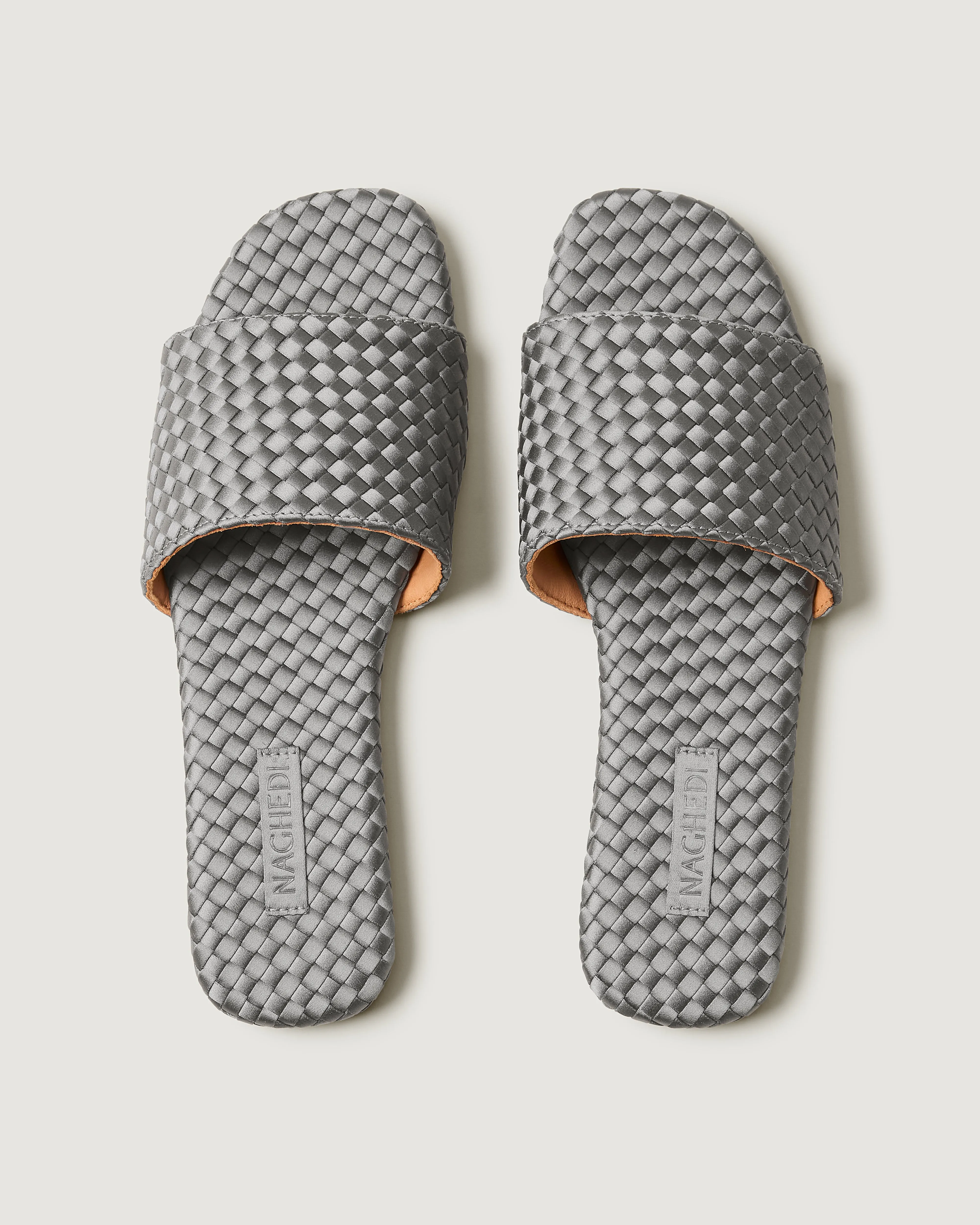 St. Barths Slide Satin | Graphite sold by Naghedi product image thumbnail 3