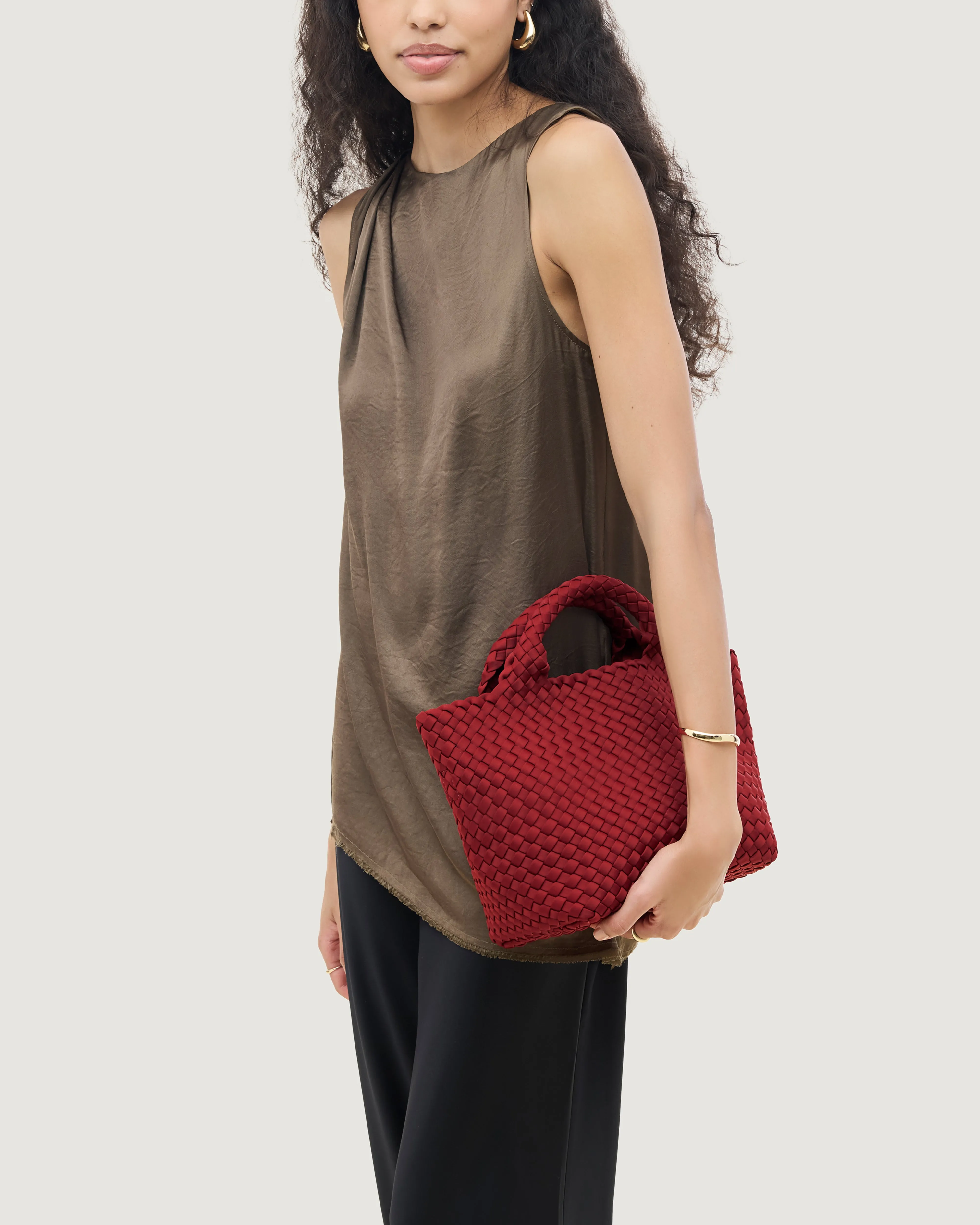St. Barths Small Tote | Rosso sold by Naghedi product image thumbnail 5