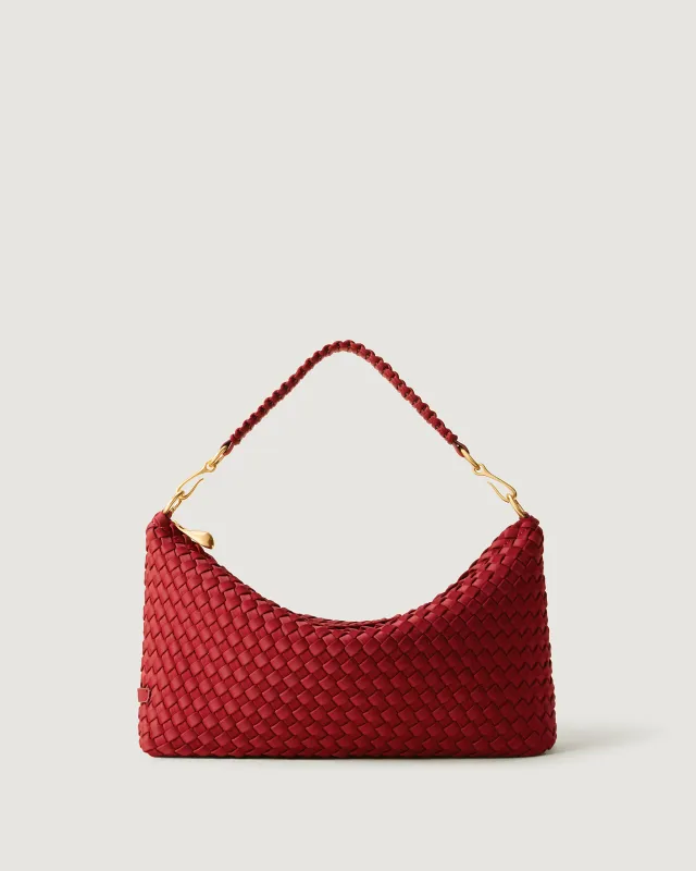 Porto Small Half-Moon Bag | Rosso made by Naghedi
