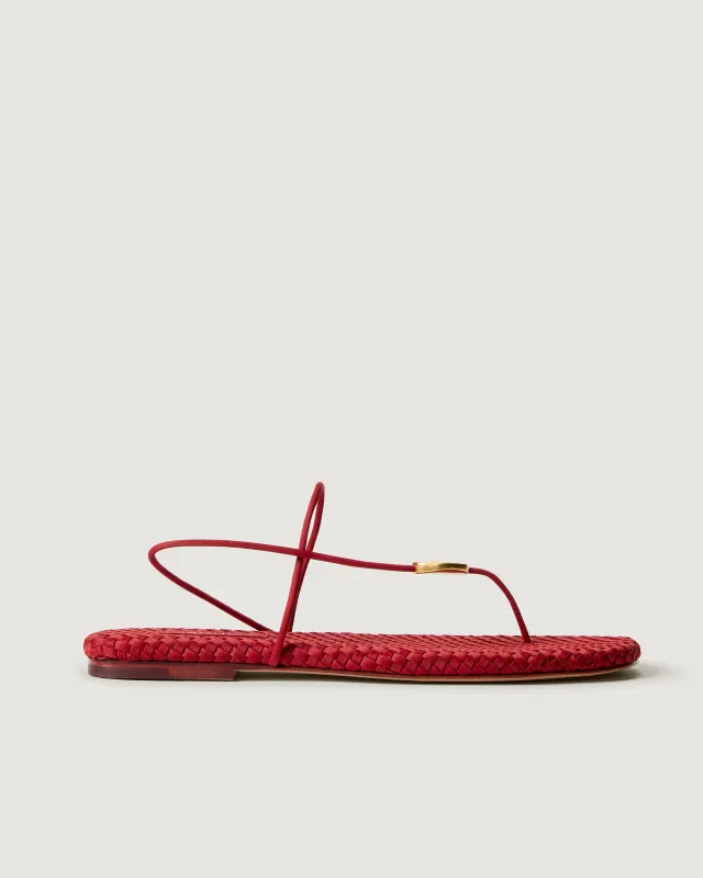 Gaia Sandal | Rosso made by Naghedi