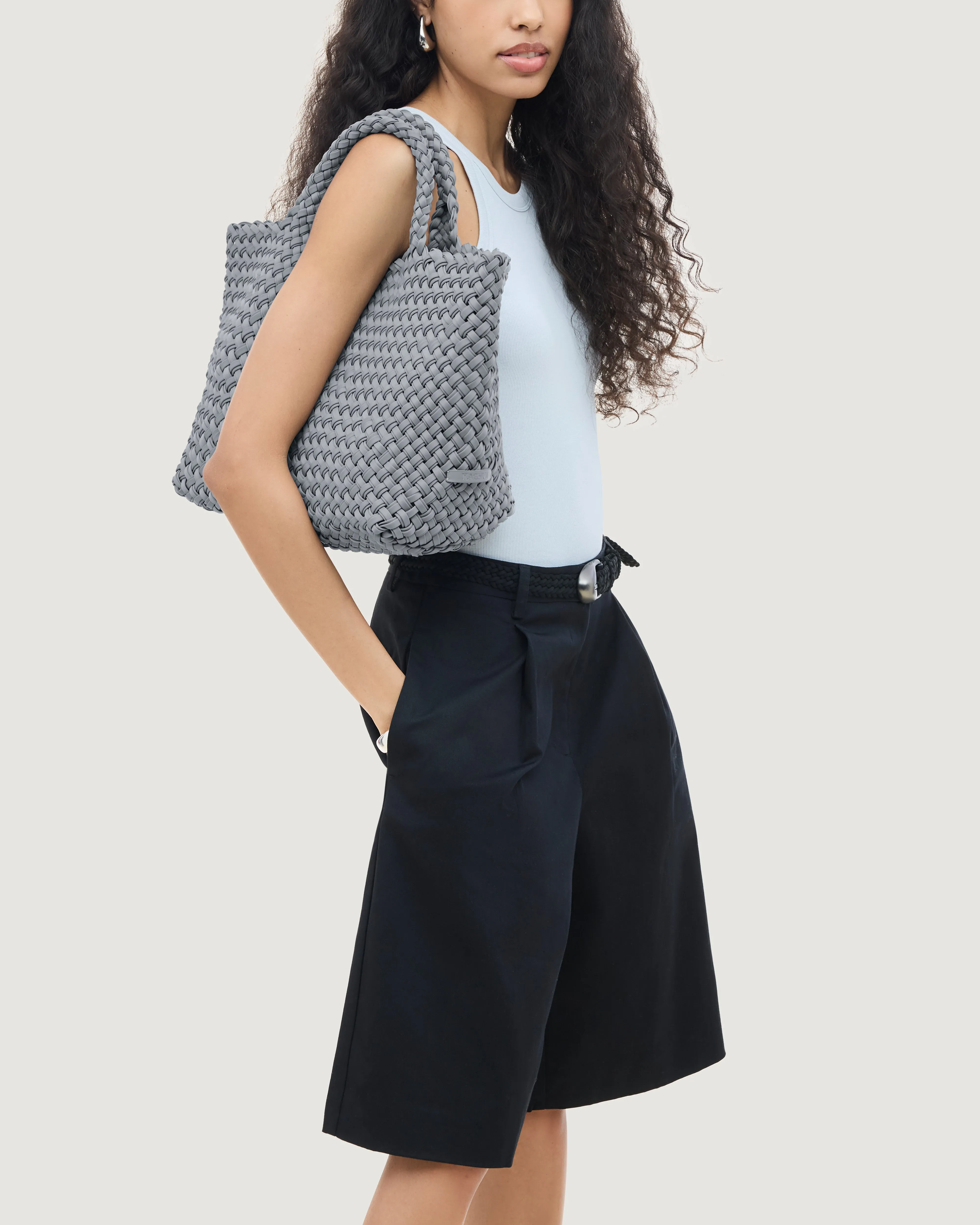 St. Barths Medium Tote Double Weave | Marina sold by Naghedi product image thumbnail 5
