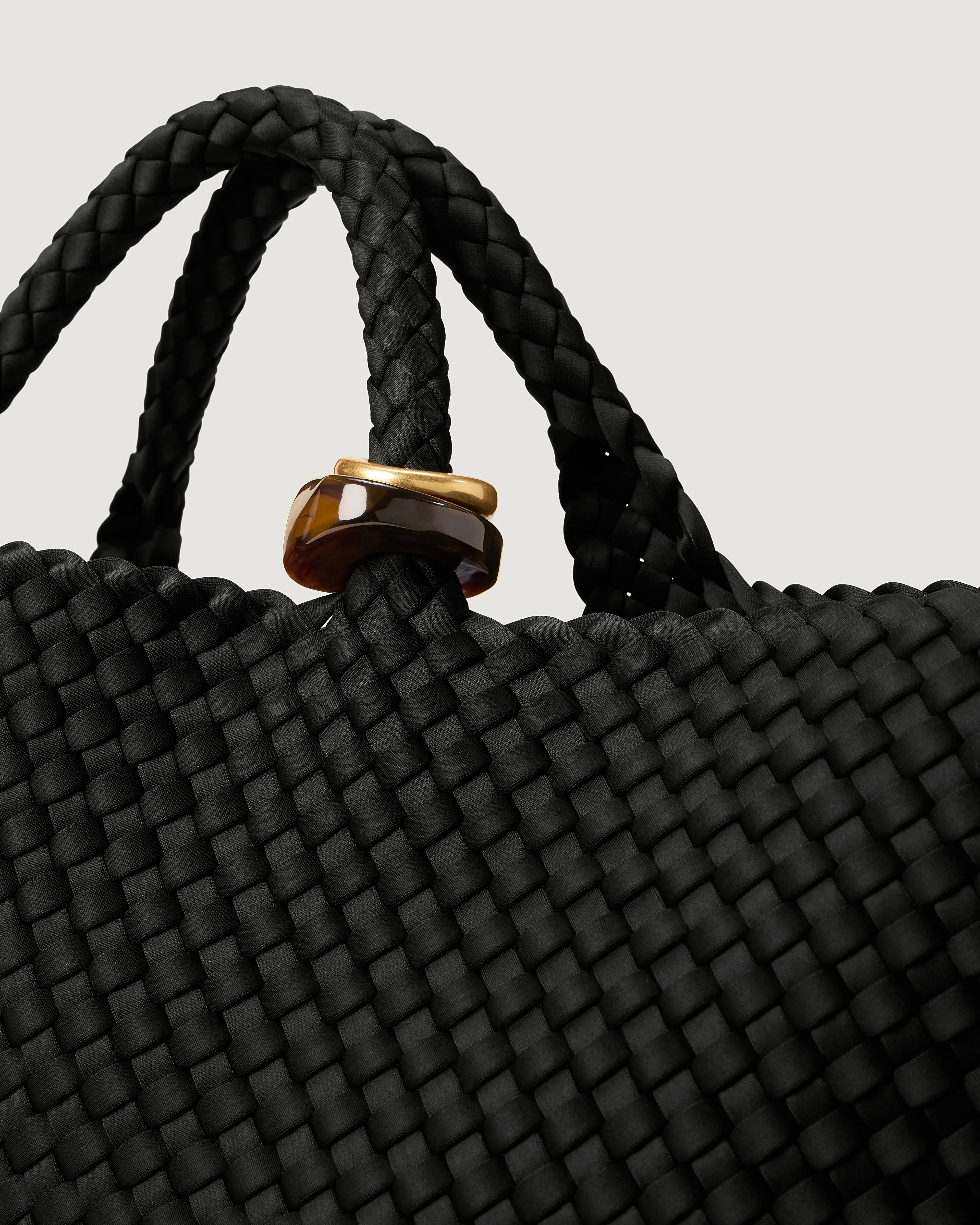 St. Barths Large Tote Beads | Onyx sold by Naghedi product image thumbnail 2